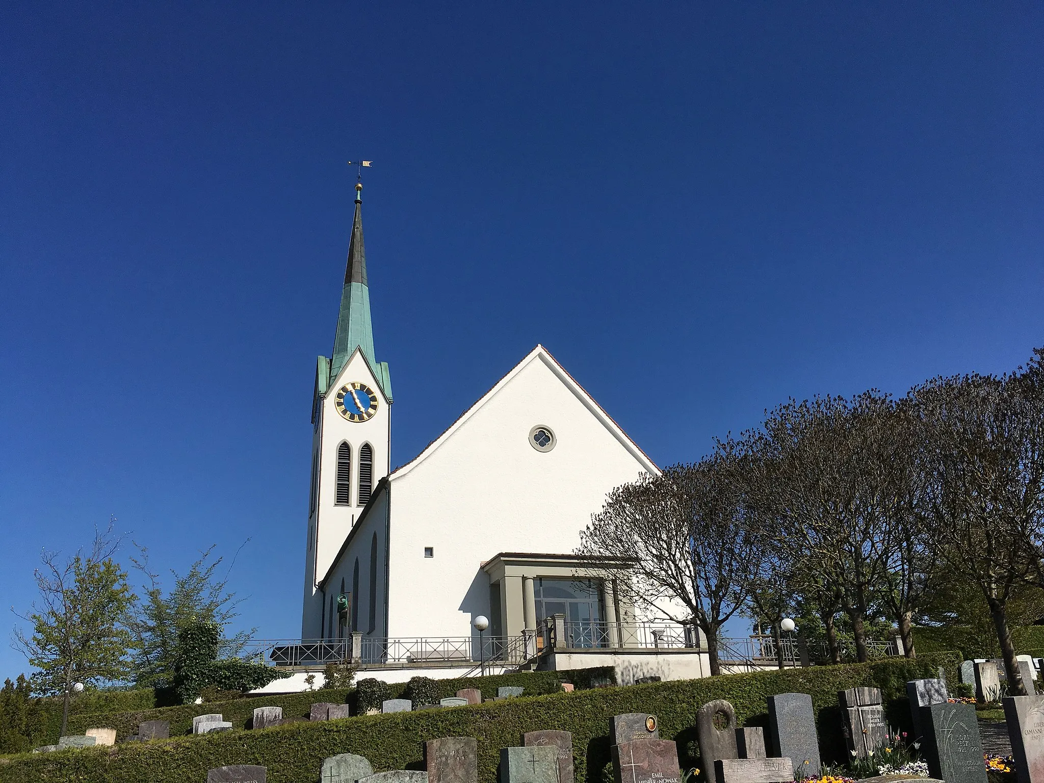 Photo showing: Reformierte Kirche Seen, Winterthur, von Westen