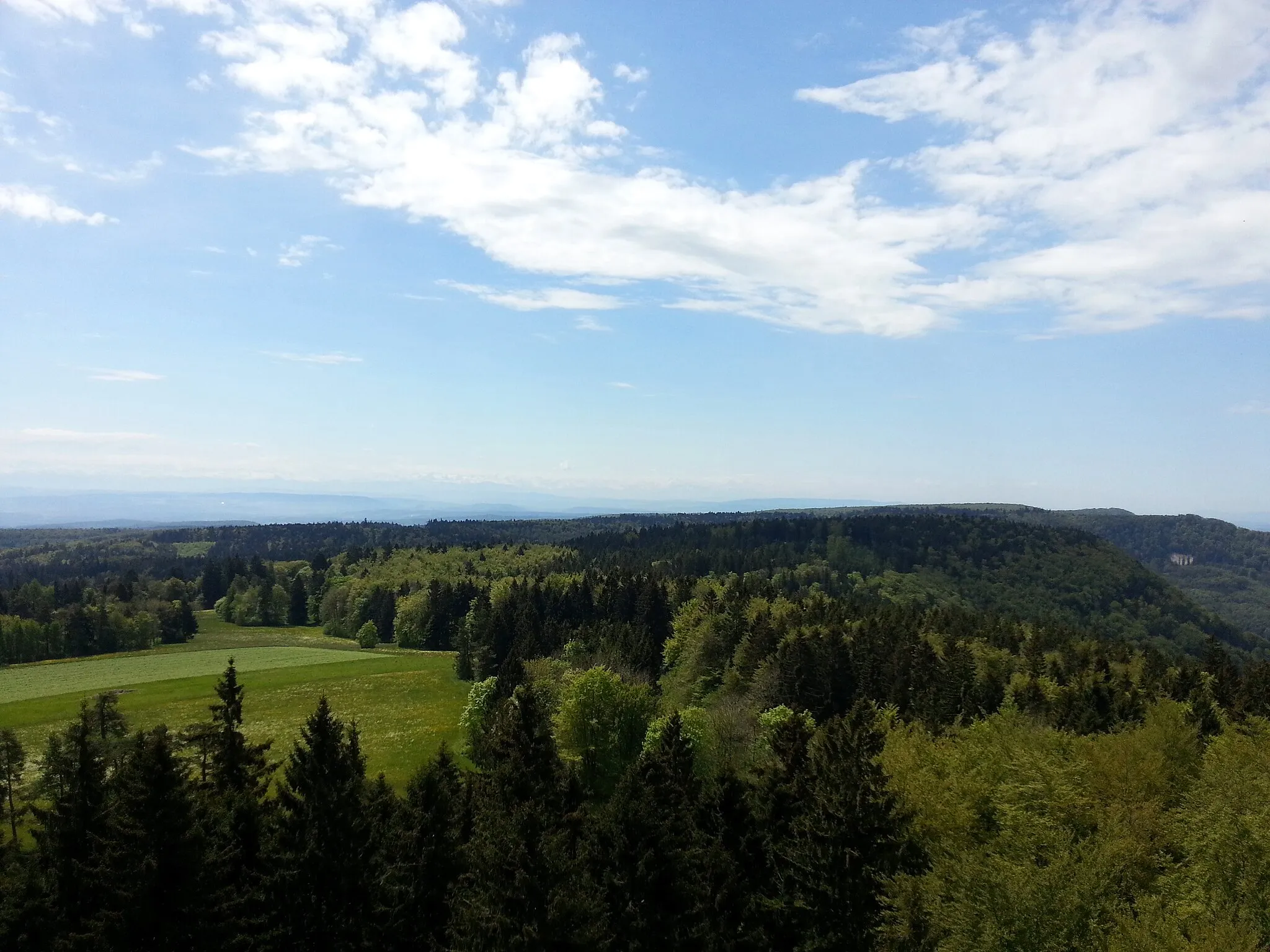 Photo showing: Hagenturm Aussicht Richtung Süden