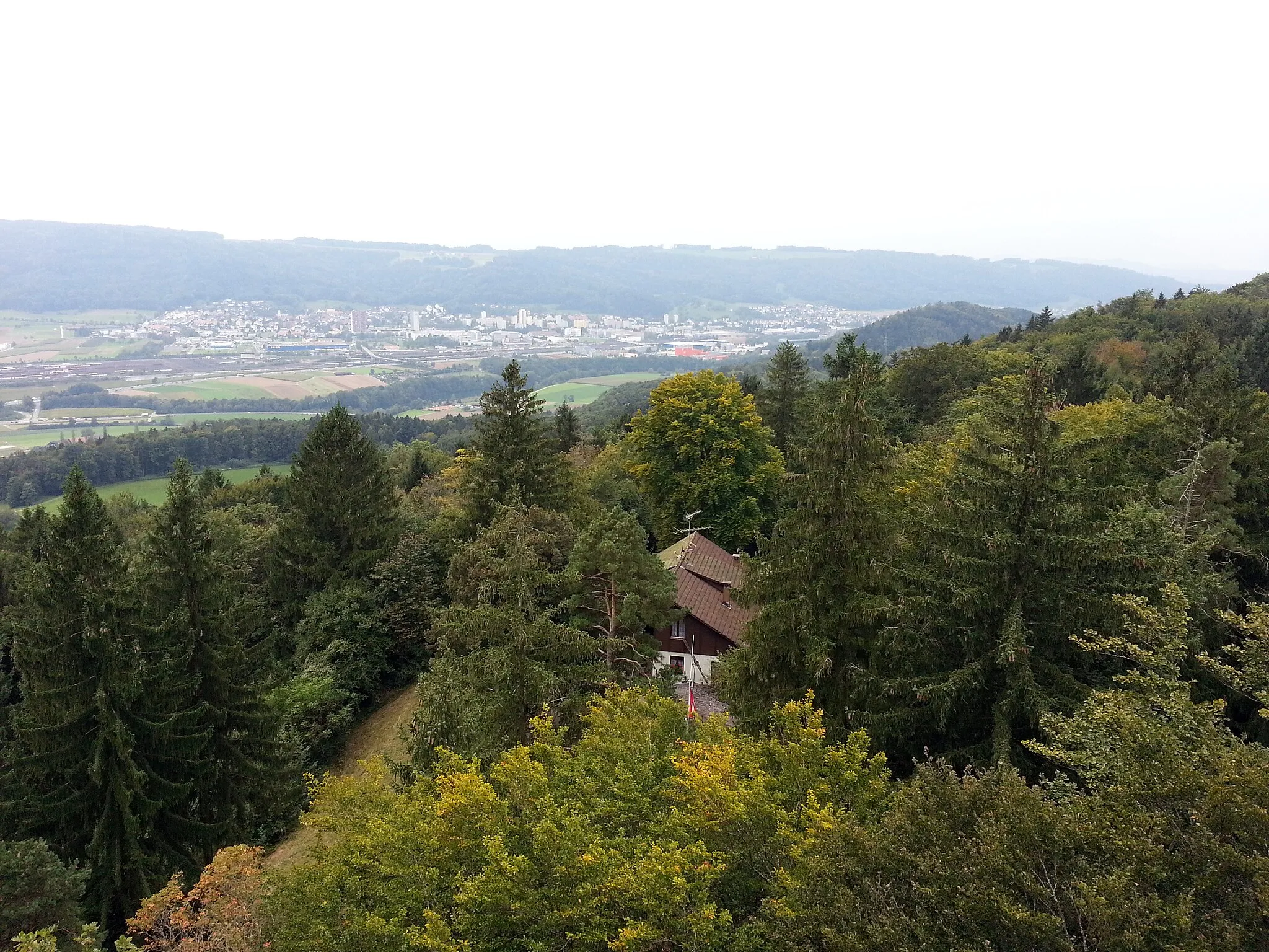 Photo showing: Aussichtsturm Altberg, Sicht Richtung Südwesten