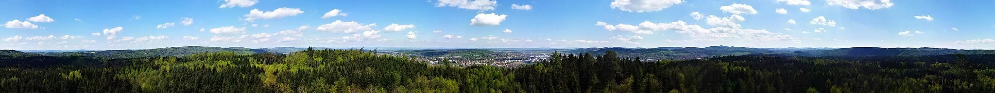 Photo showing: 360° Panorama vom Eschenbergturm
