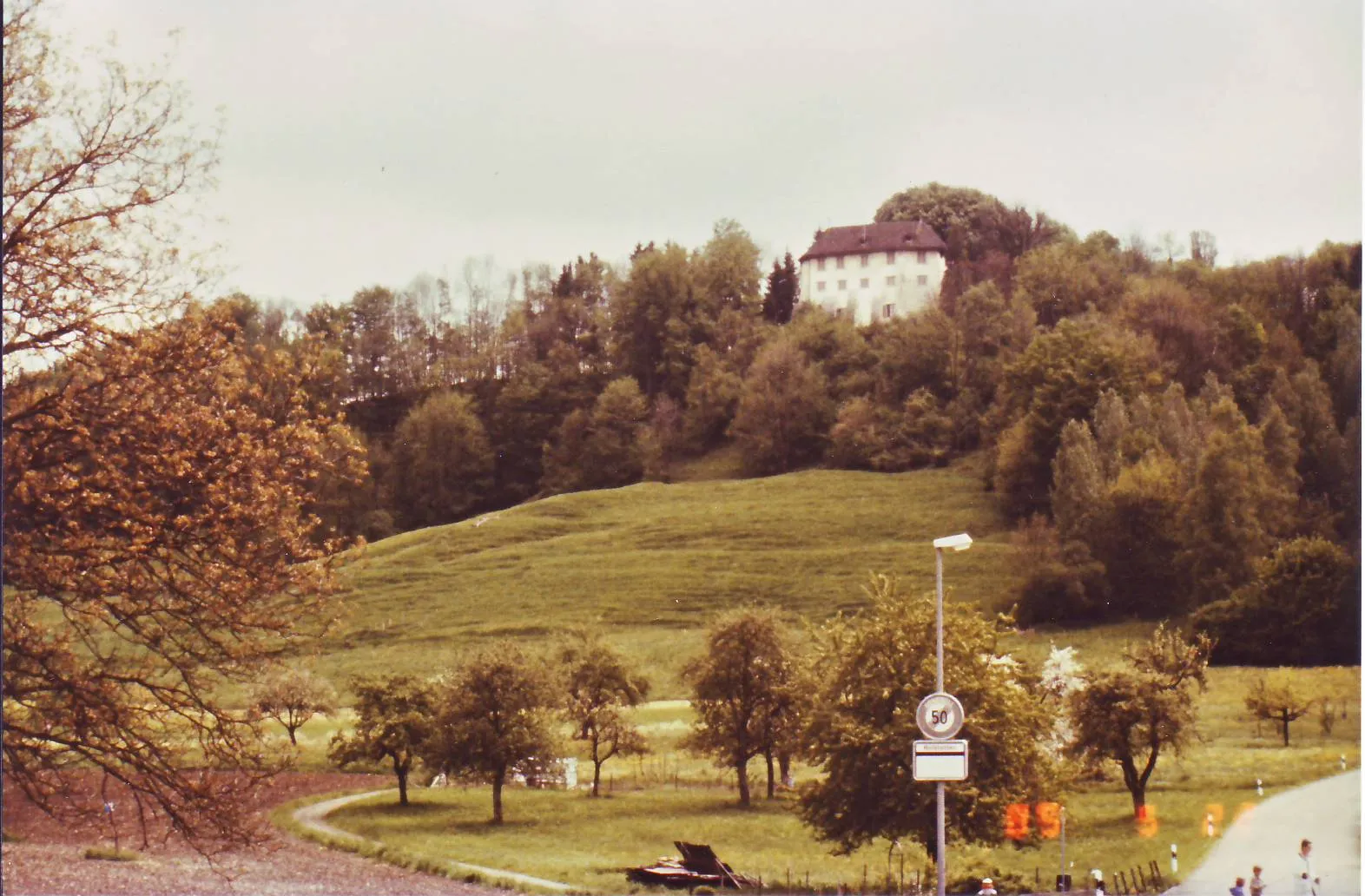 Photo showing: Ansicht von Schloss Elgg aus Richtung Ortschaft