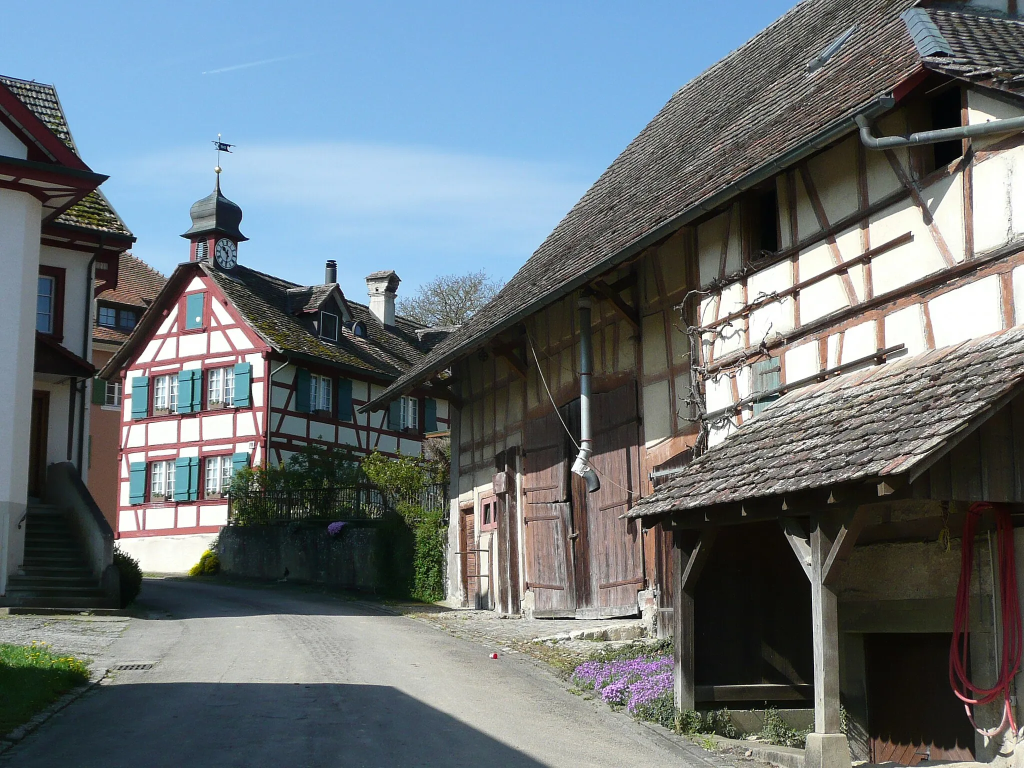 Photo showing: Der Weiler Gennersbrunn bei Schaffhausen, Schweiz.