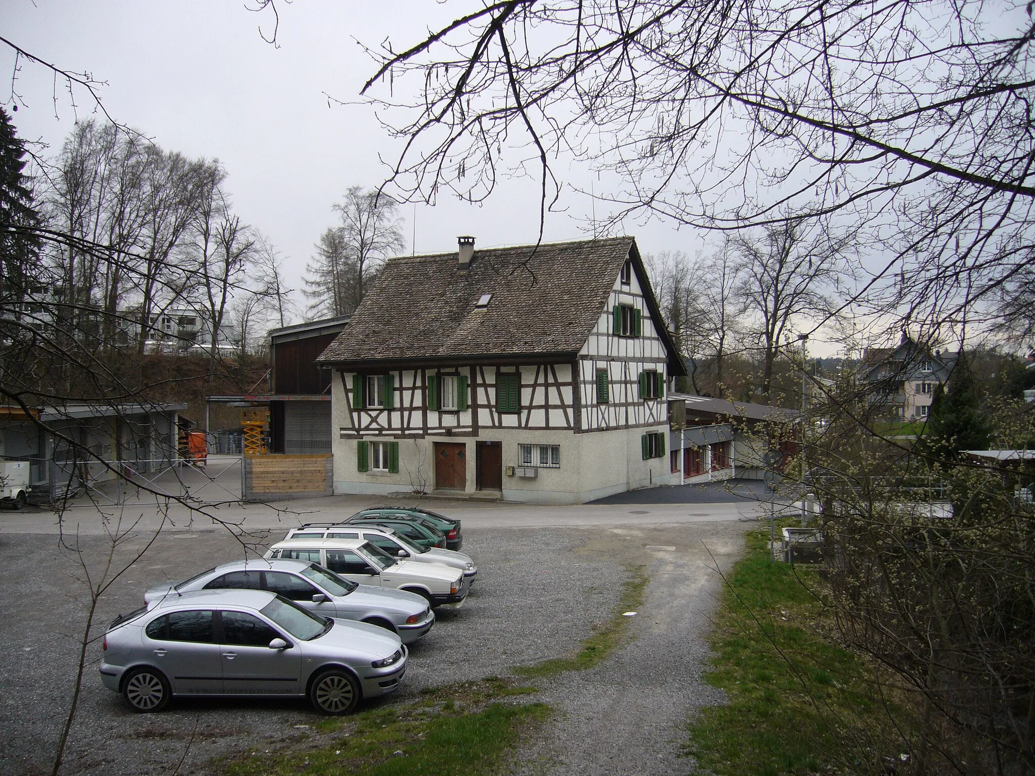 Photo showing: Wohnhaus am Sagiweg beym Spaltenstein-Wercksglände.