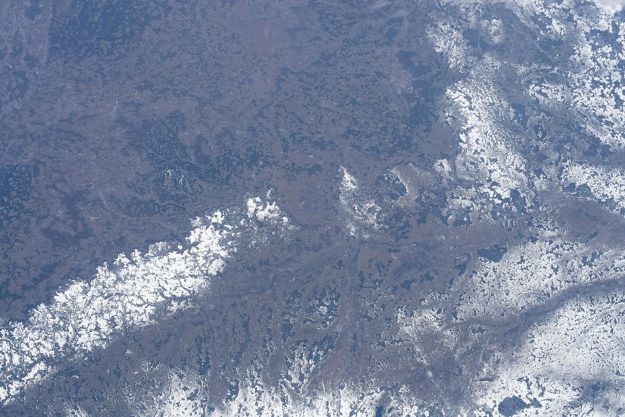 Photo showing: View of Germany taken during ISS Expedition 58.