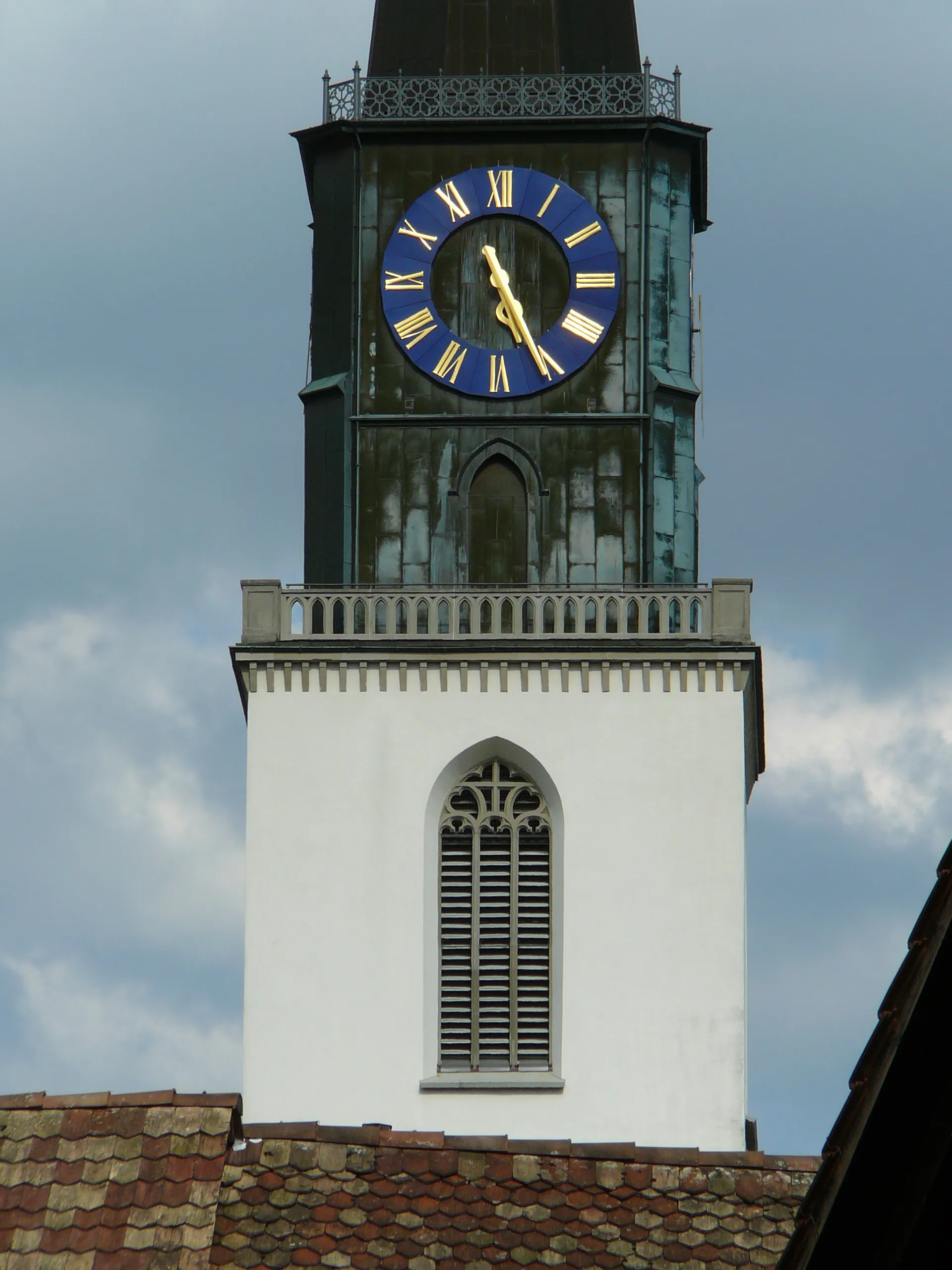 Photo showing: Bülach, Reformierter Kirchturm