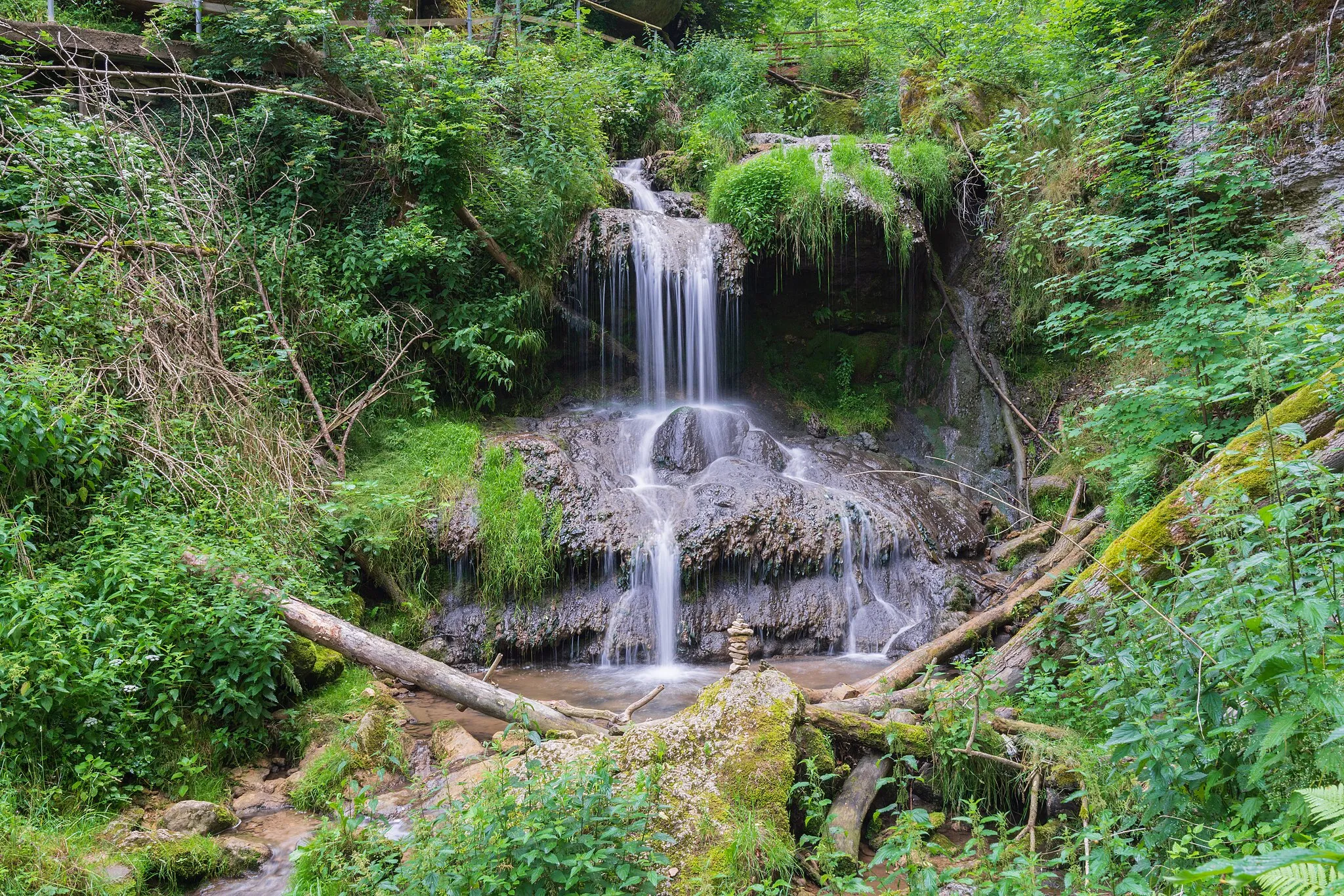 Photo showing: Mühlbach Wasserfall