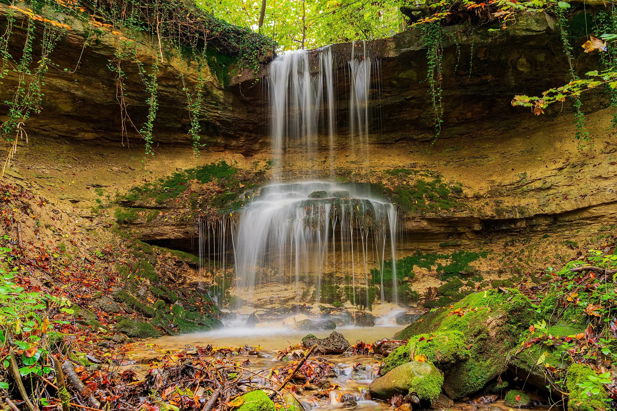 Photo showing: Beugenbachfall I bei Meilen