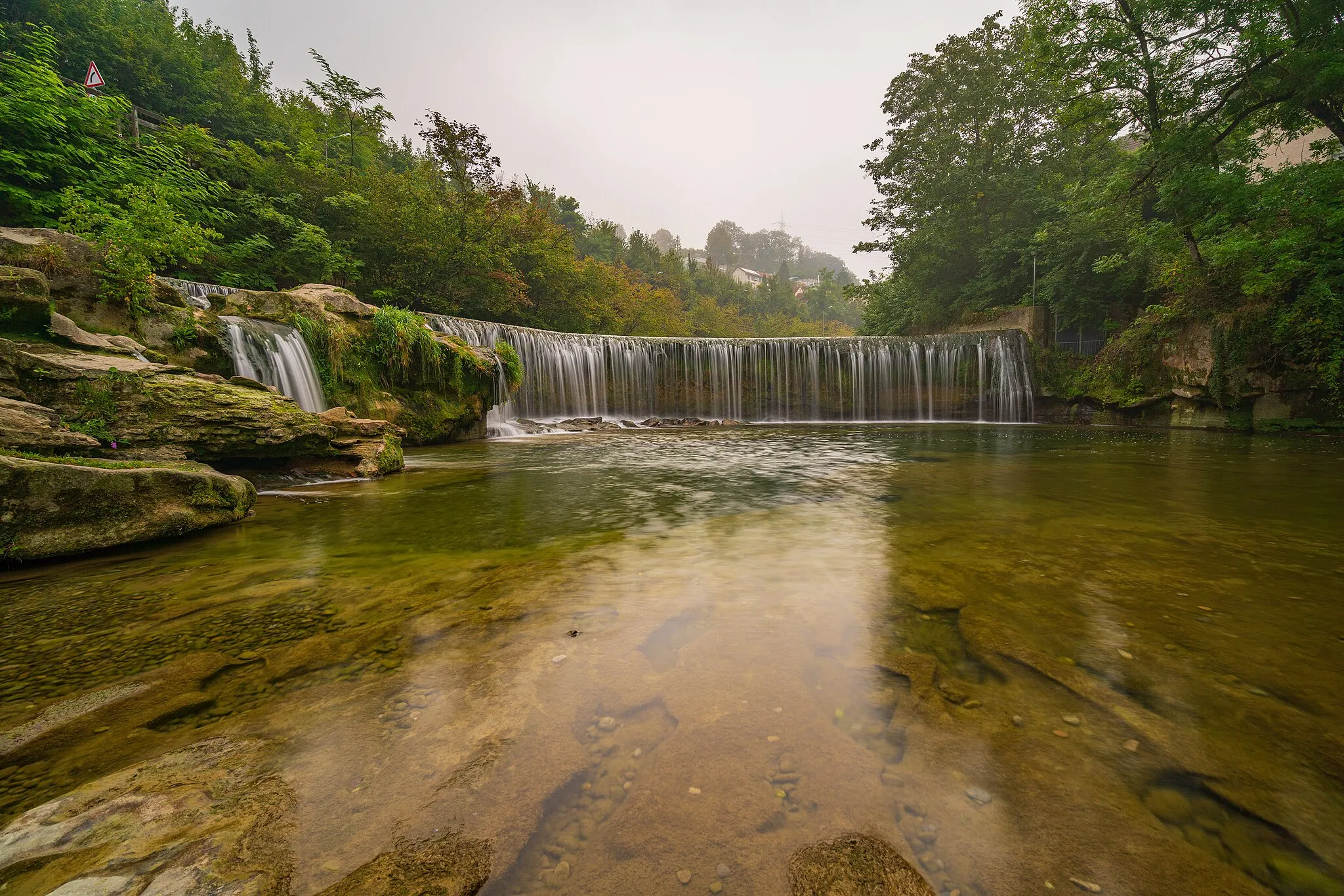 Photo showing: Töss Wasserfälle  in der Affenschlucht (Hard) bei Winterthur Wülflingen.