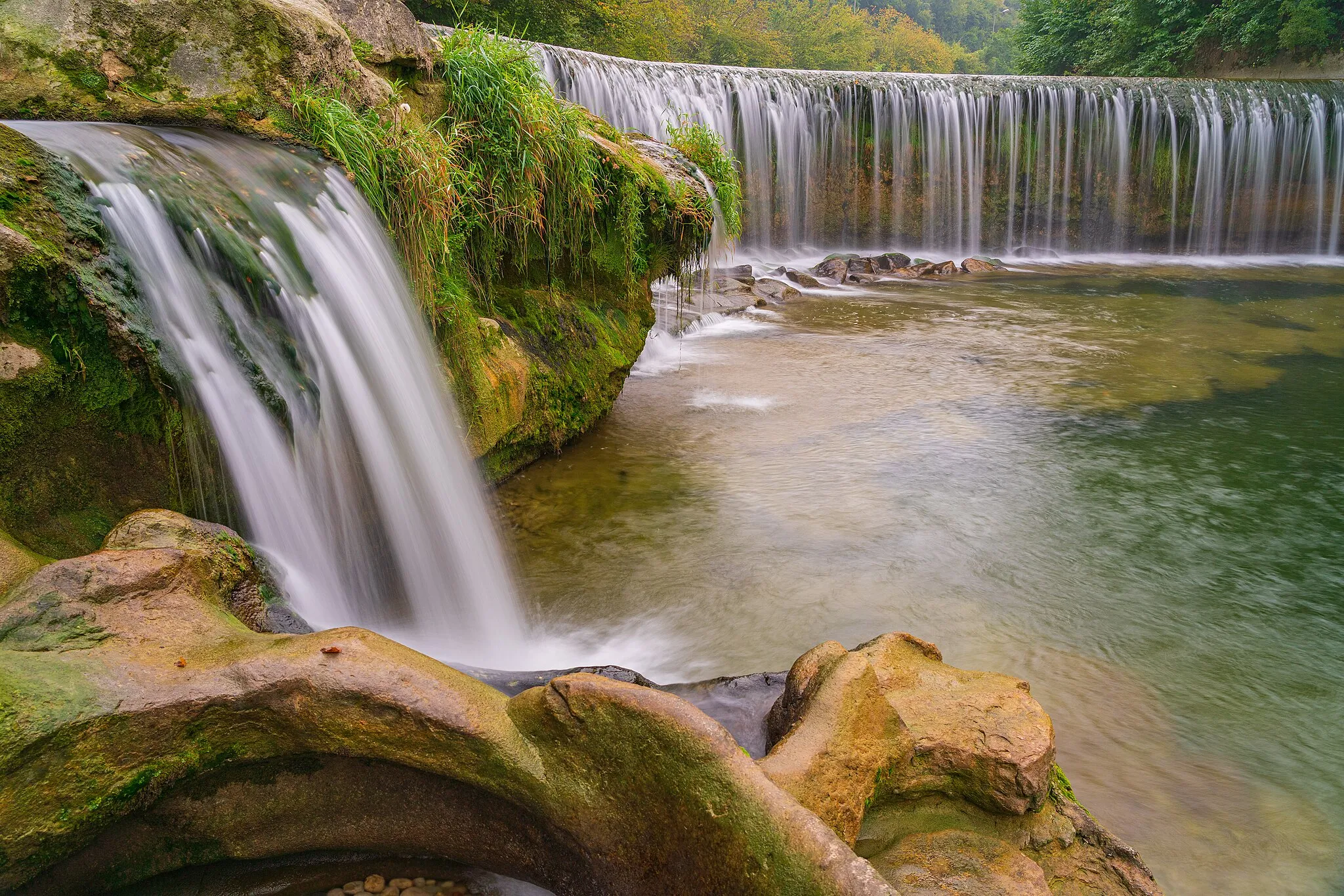 Photo showing: Töss Wasserfälle  in der Affenschlucht (Hard) bei Winterthur Wülflingen.