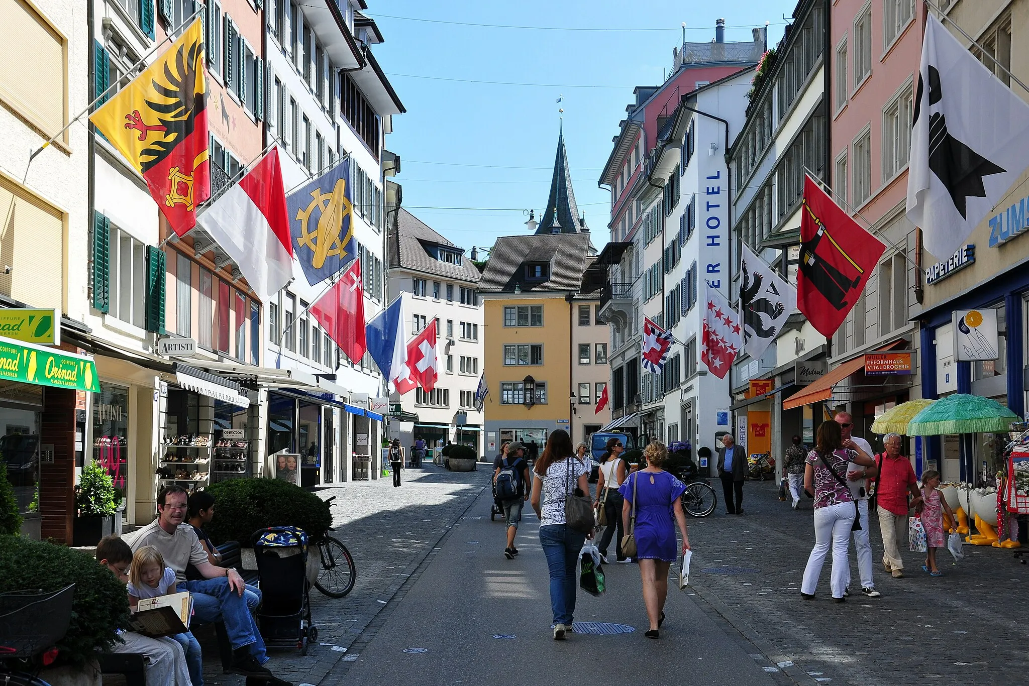 Photo showing: Rennweg in Zürich (Switzerland)