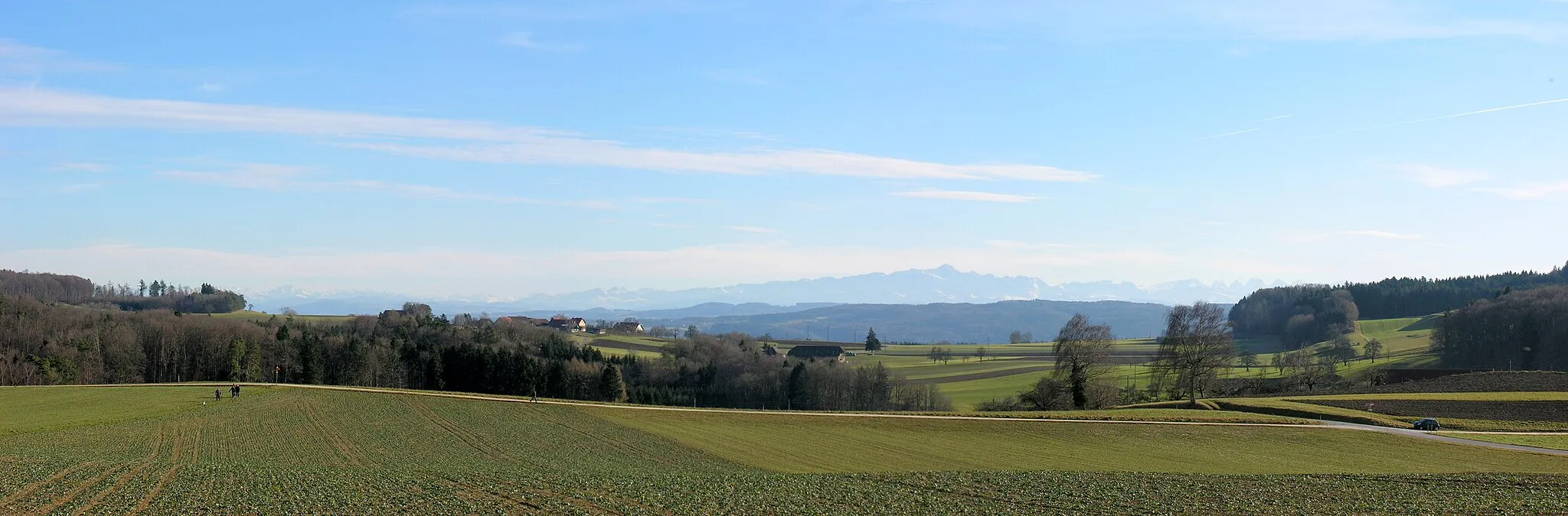 Photo showing: Switzerland, Thurgau,

Alps seen from Klingenzell