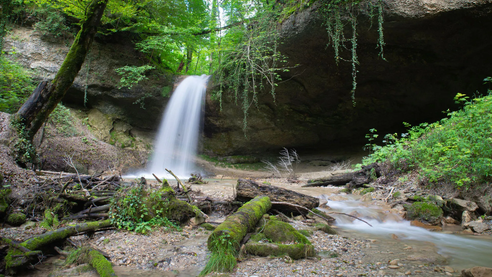 Photo showing: Der Bäntal-Giessen bei Kollbrunn im Tösstal, Kanton Zürich.