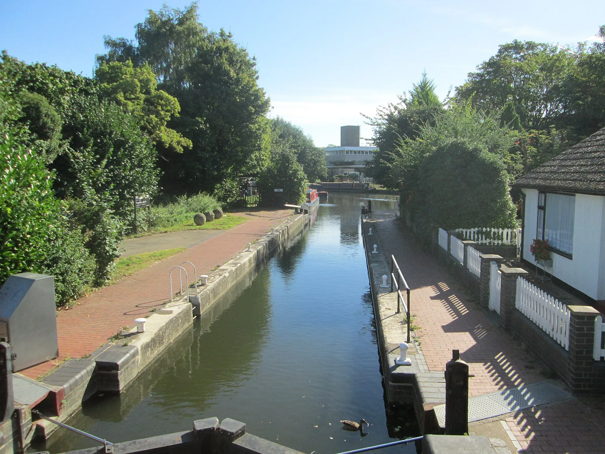 Photo showing: Lee and Stort Navigation: Lock no. 10 Burnt Mill Lock