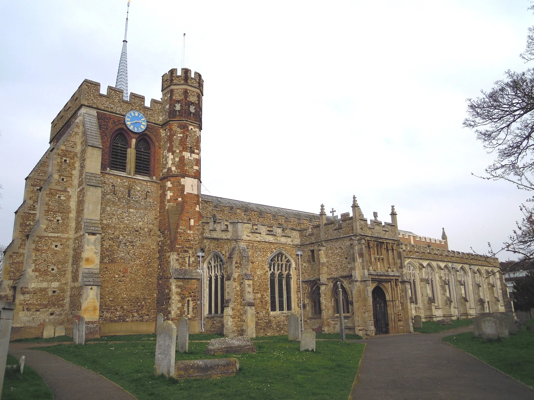 Photo showing: St Mary's Church in Hitchin