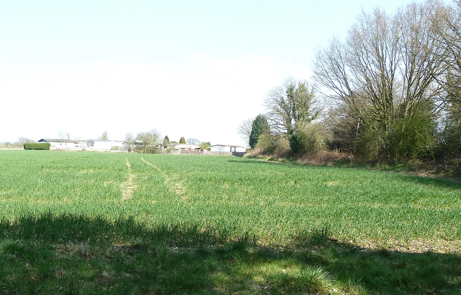 Photo showing: Brickhill Park across fields