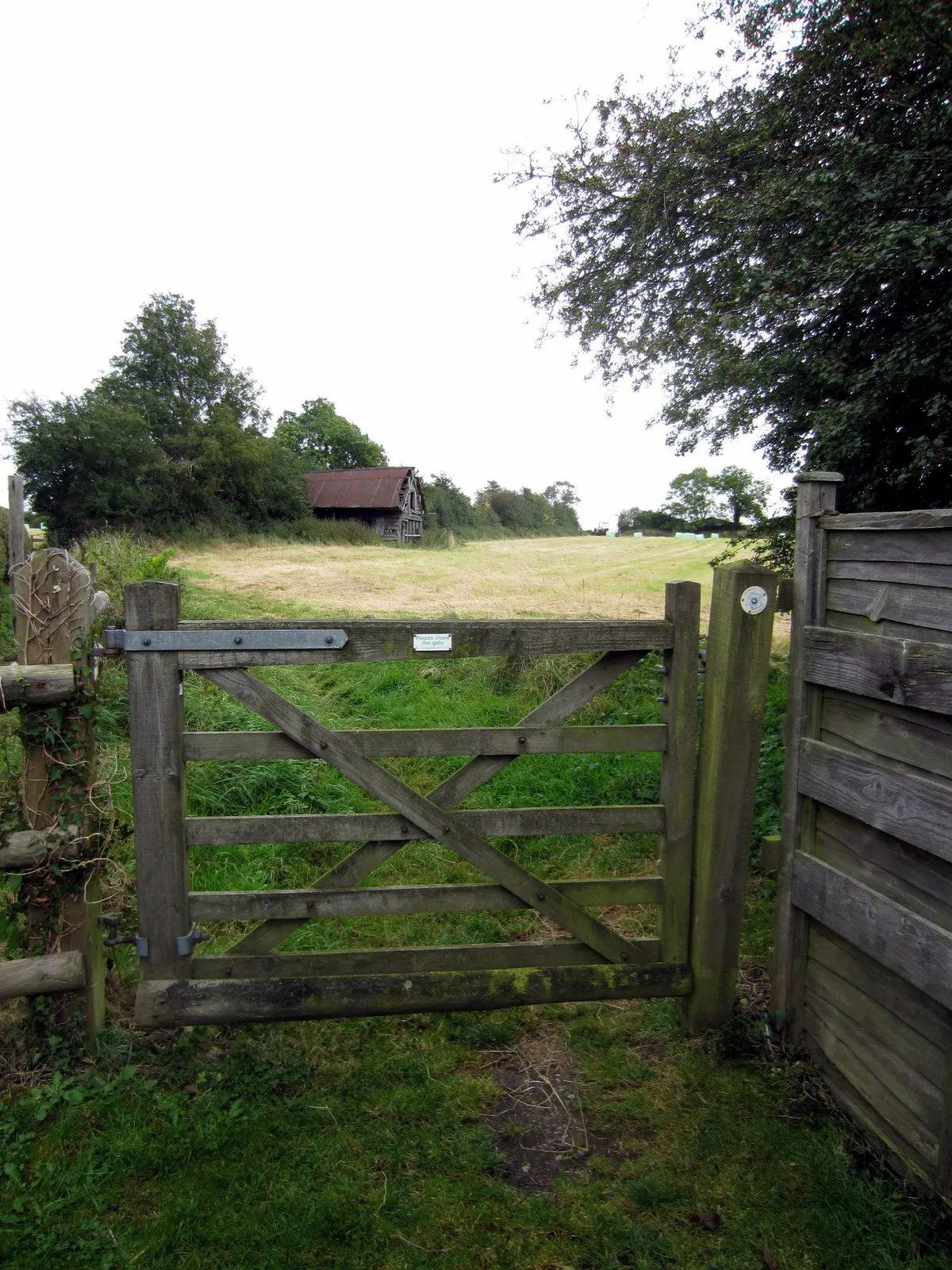 Photo showing: Footpath toward Crabtree Farm