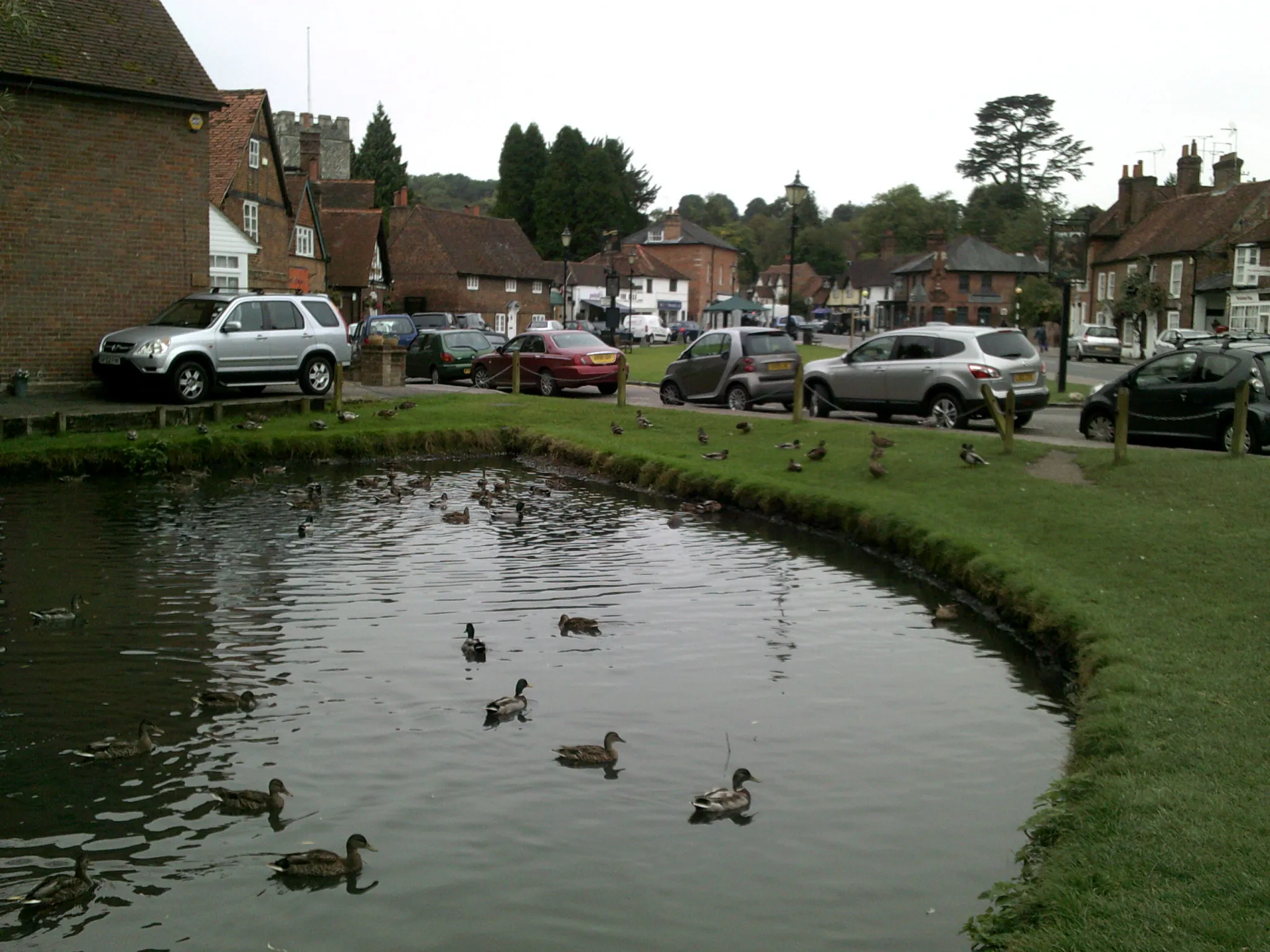 Photo showing: Duck pond, Chalfont St Giles