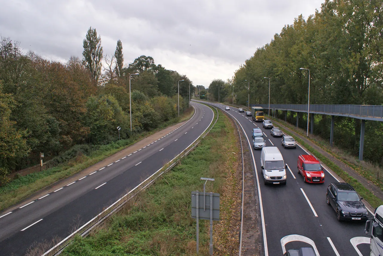 Photo showing: A1 at Tempsford