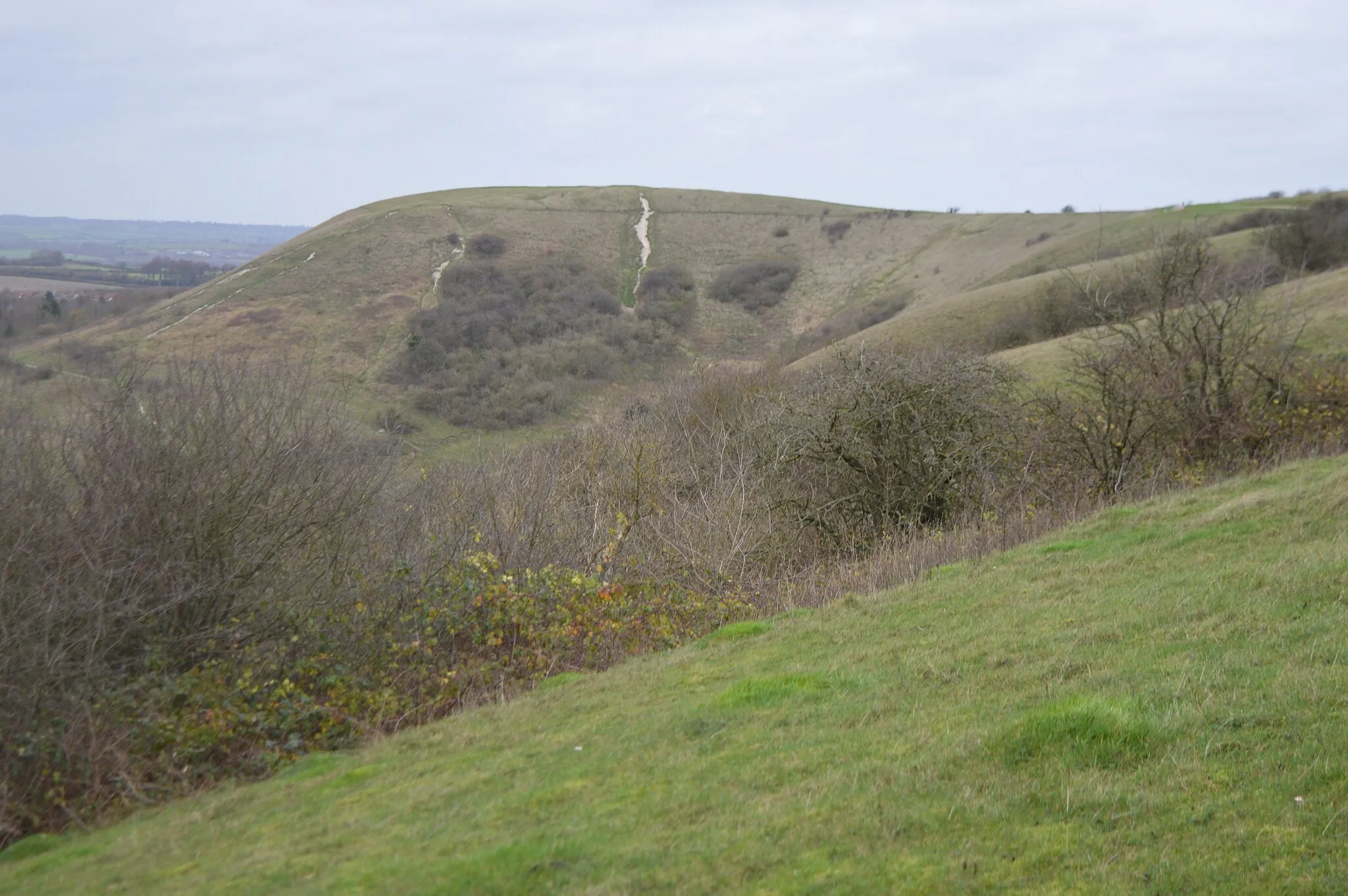 Photo showing: Dunstable Downs, part of the Chiltern Hills near Dunstable in Bedfordshire