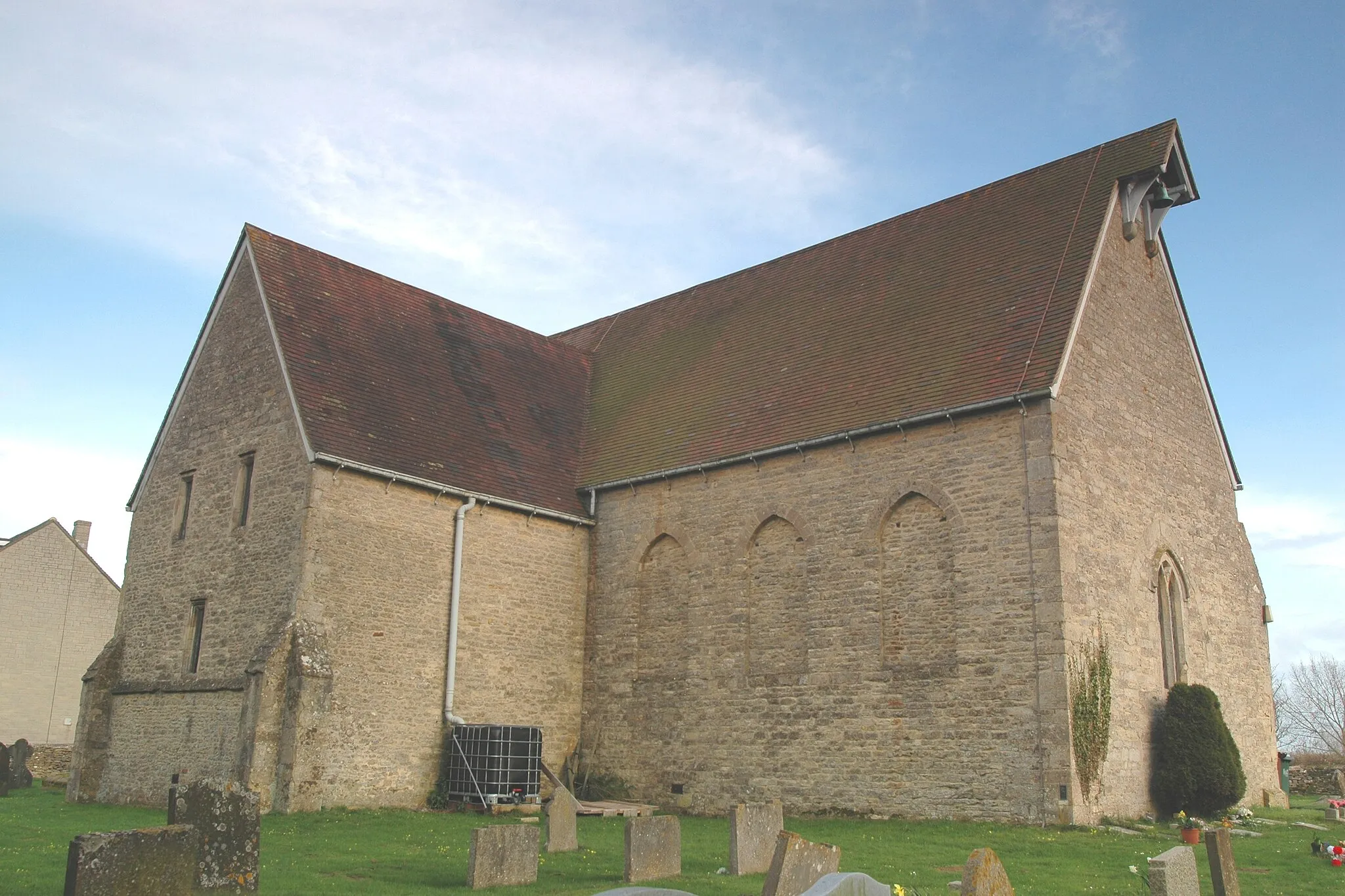 Photo showing: Church of England parish church of St Giles, Wendlebury, viewed from the northwest