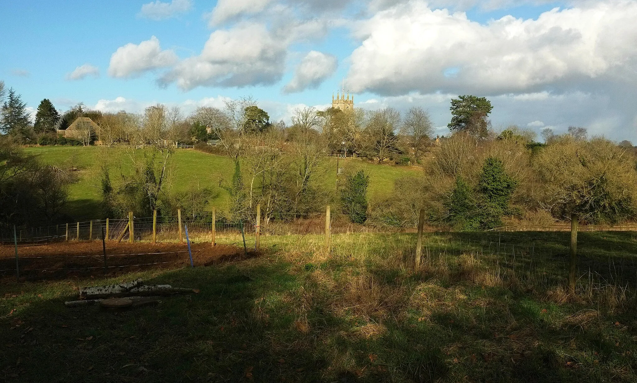 Photo showing: Across the Hook Norton Brook valley