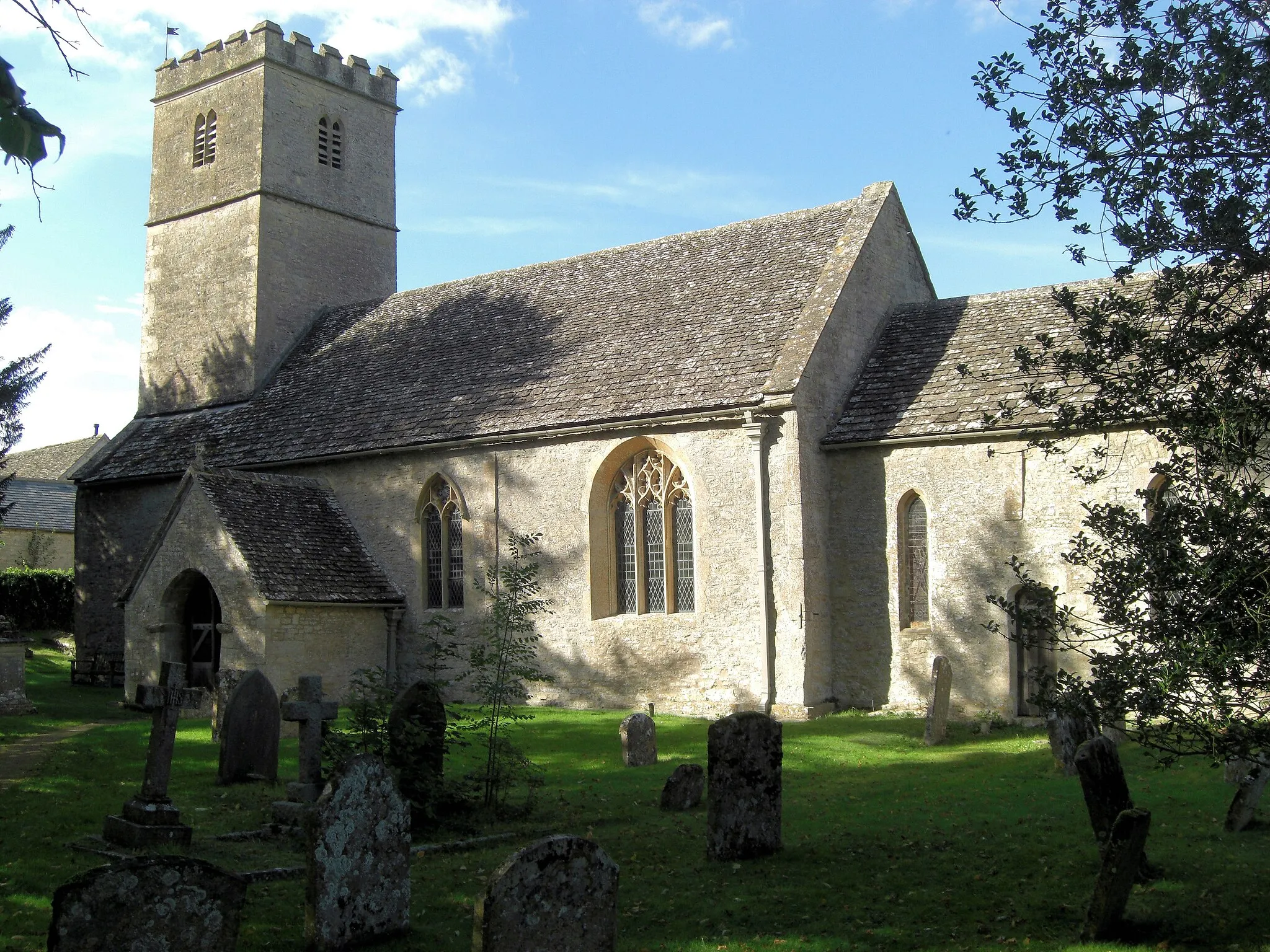 Photo showing: Church of St Andrew, Coln St Dennis