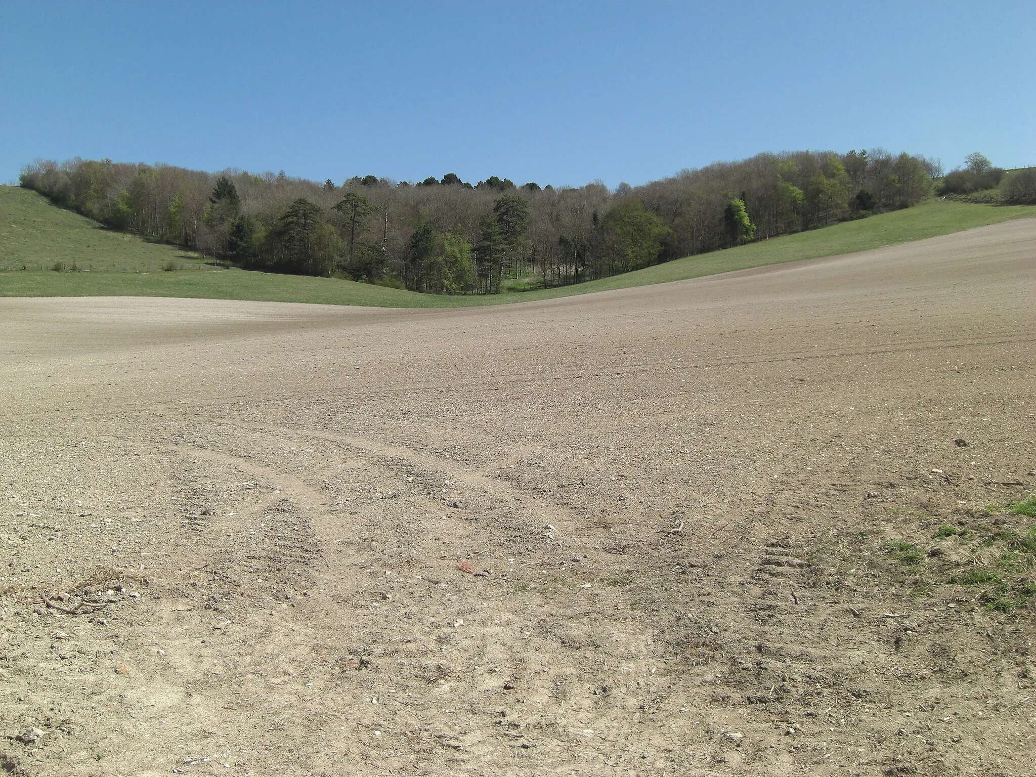 Photo showing: Arable land between Lower Warren and Sliding Hill