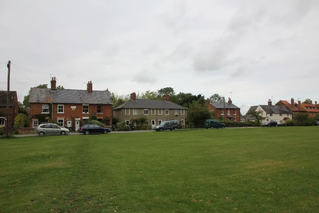 Photo showing: Path across the green