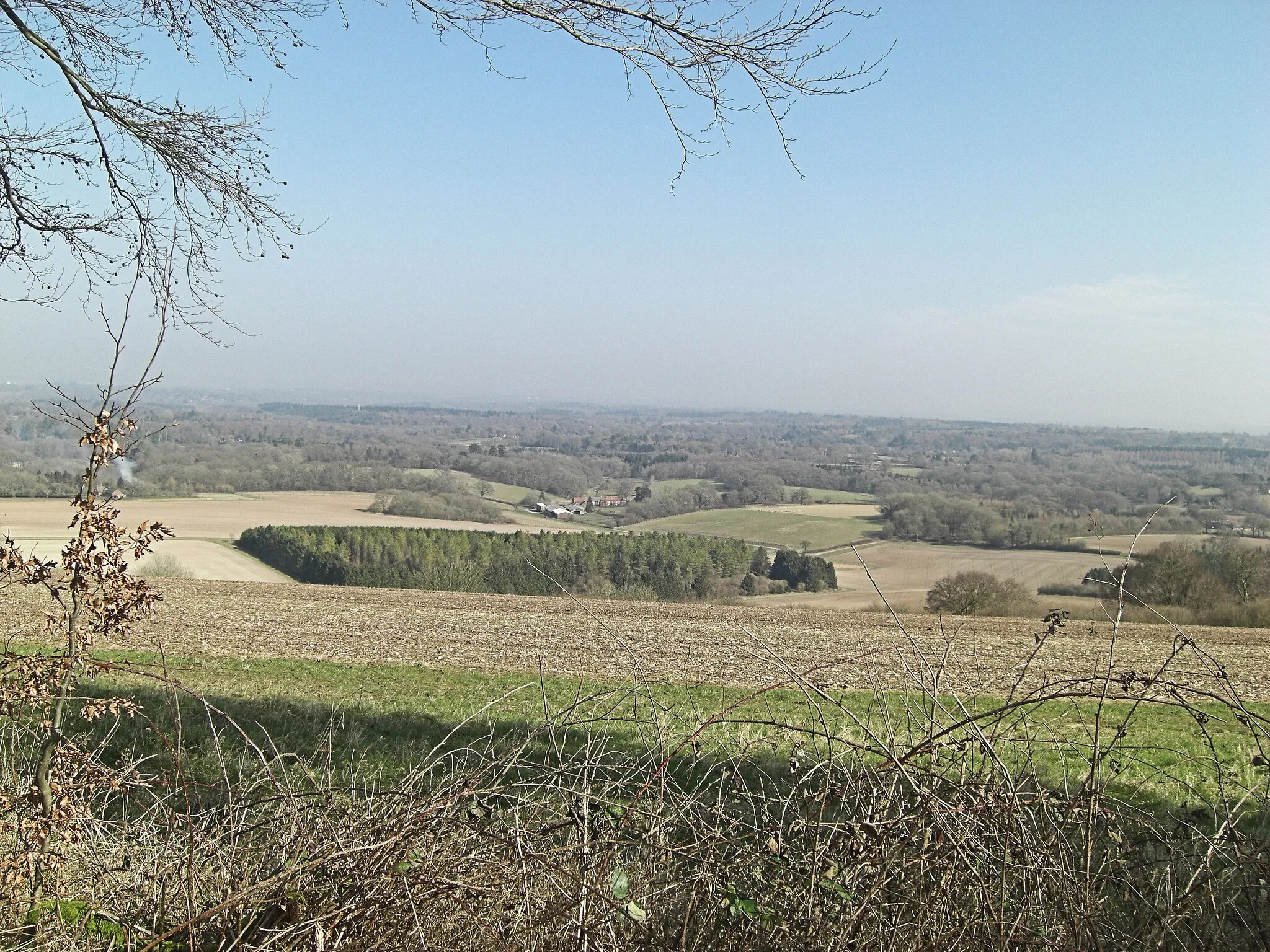 Photo showing: Arable land above the Northeast Scarpe