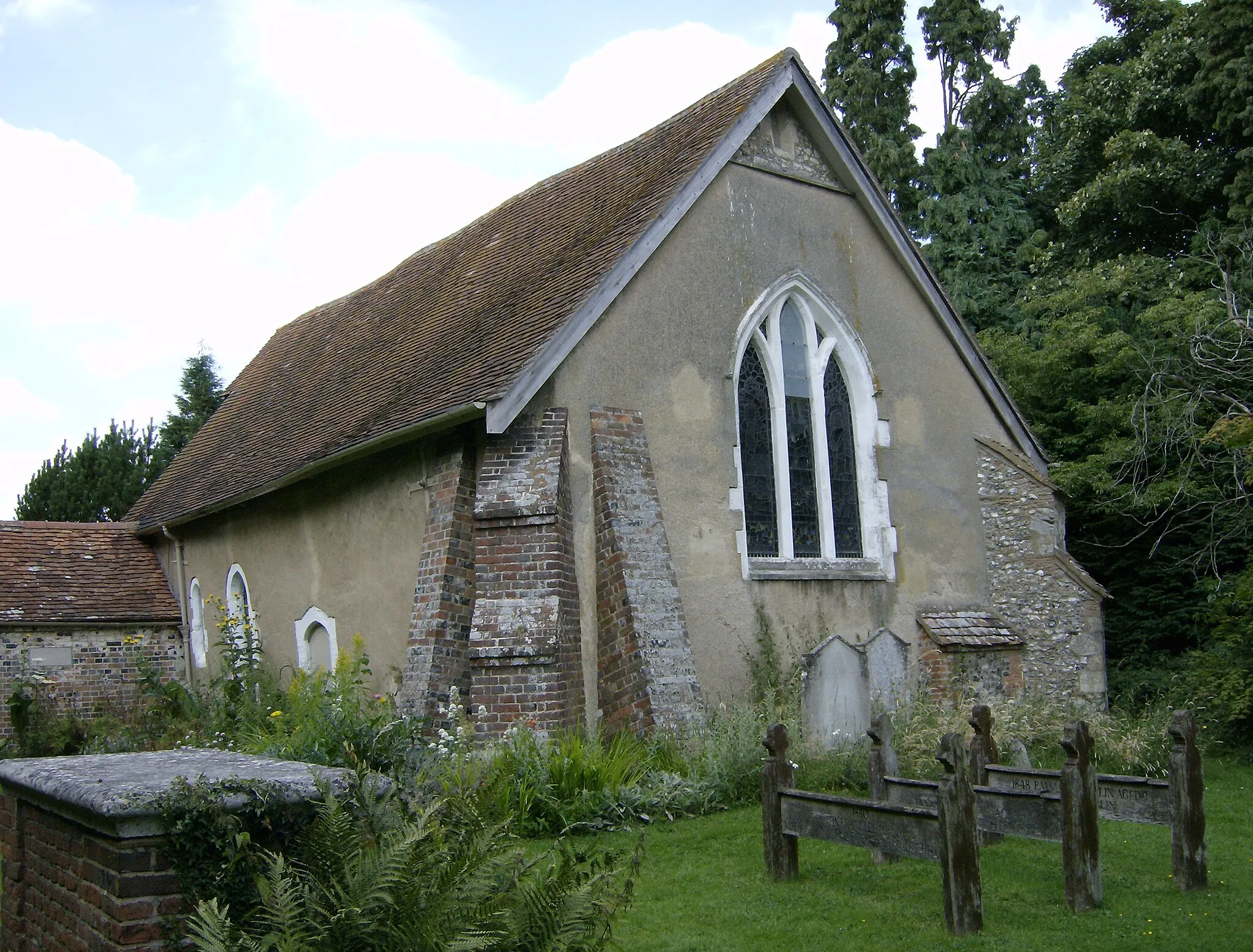 Photo showing: The old church of St John the Baptist, The  Lee , Buckinghamshire