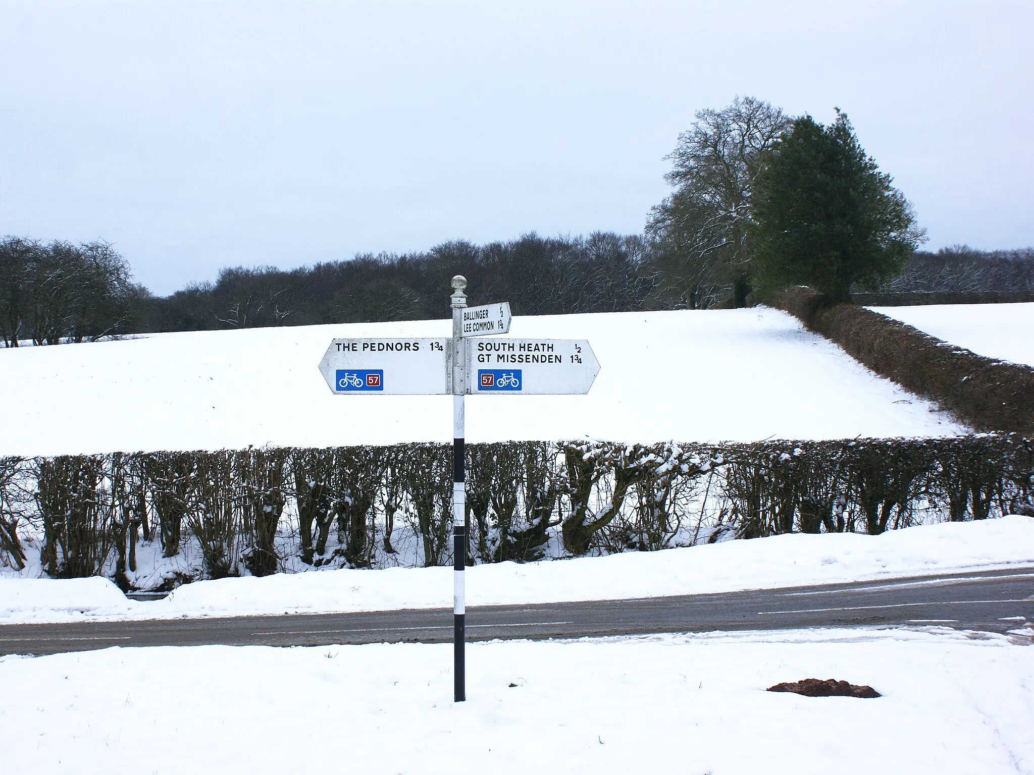 Photo showing: Ballinger Bottom in the snow