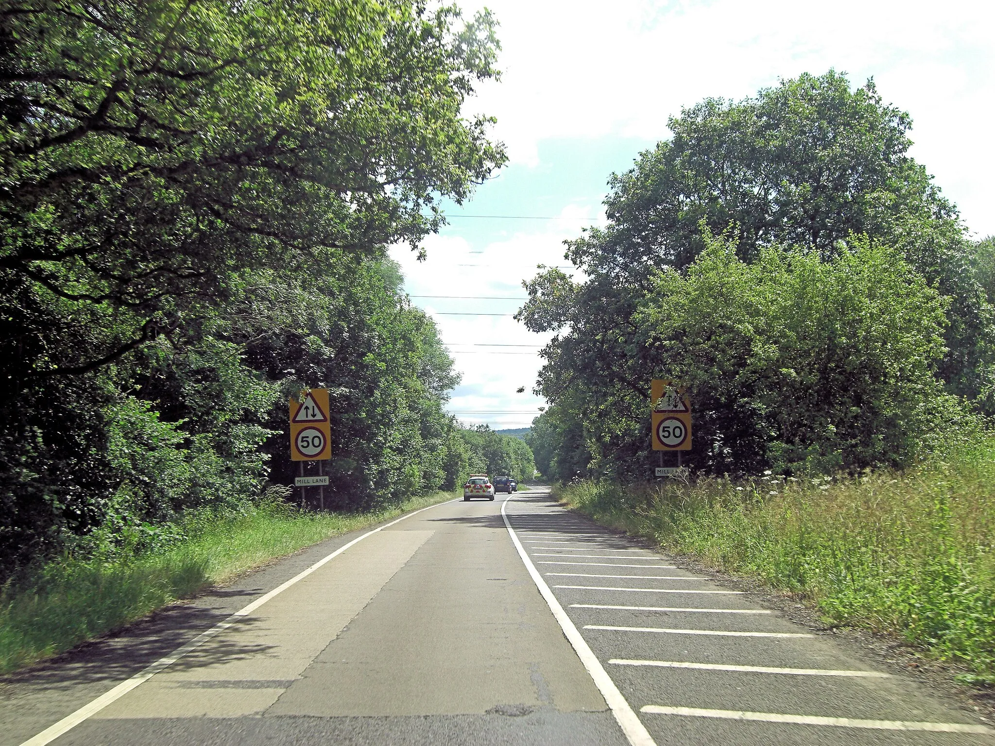 Photo showing: A287 enters Mill Lane