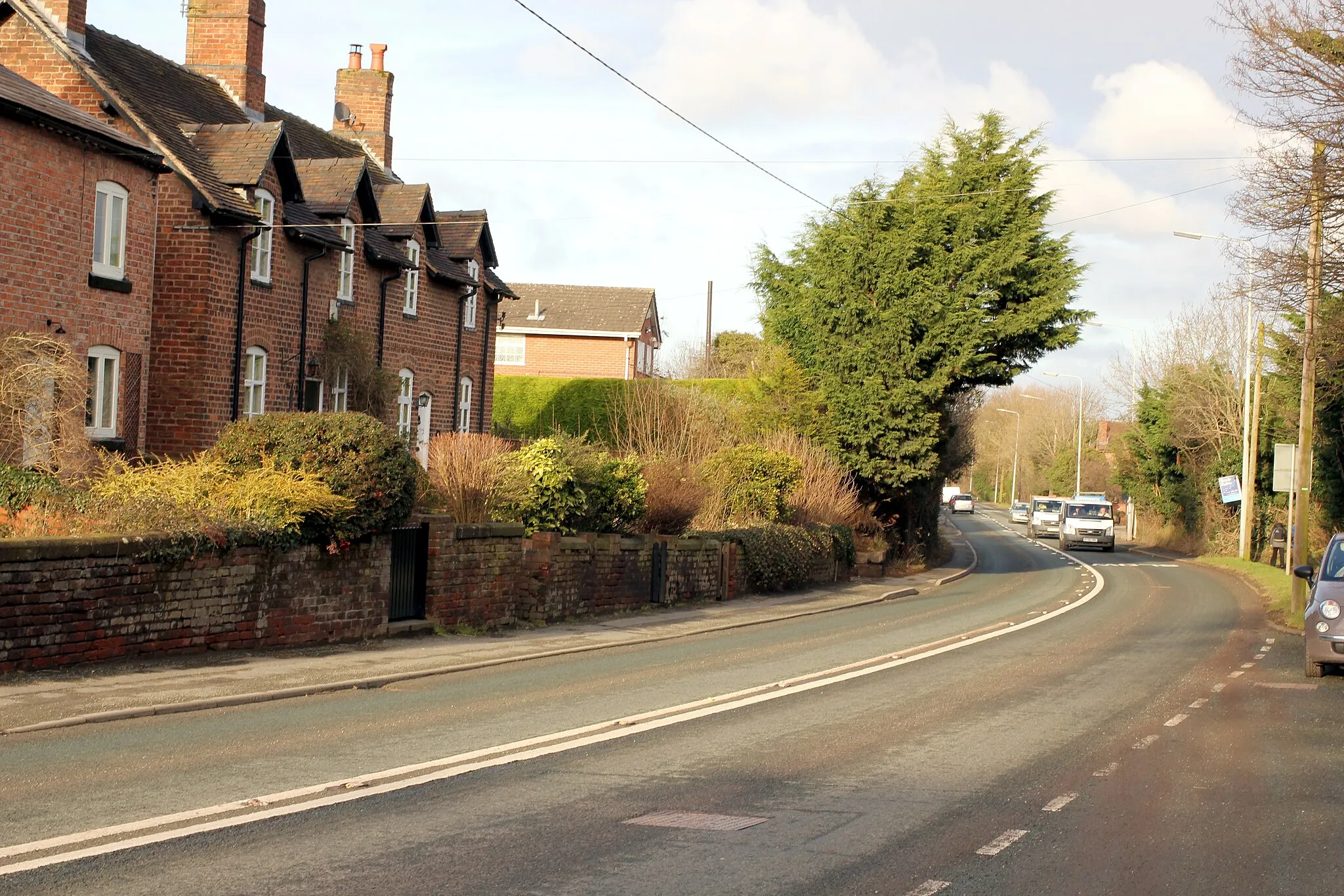 Photo showing: The A56 (Warrington Road) at Mickle Trafford