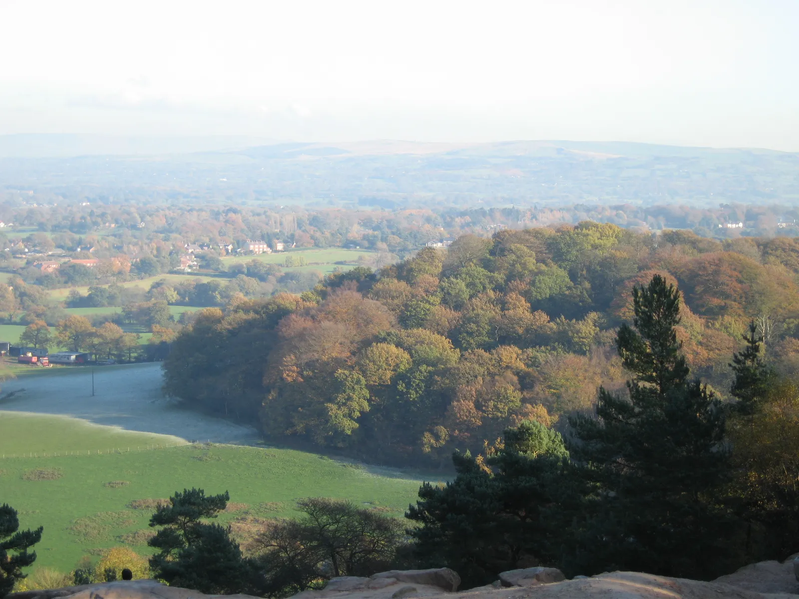 Photo showing: Cheshire Autumn from Stormy Point, Alderley Edge