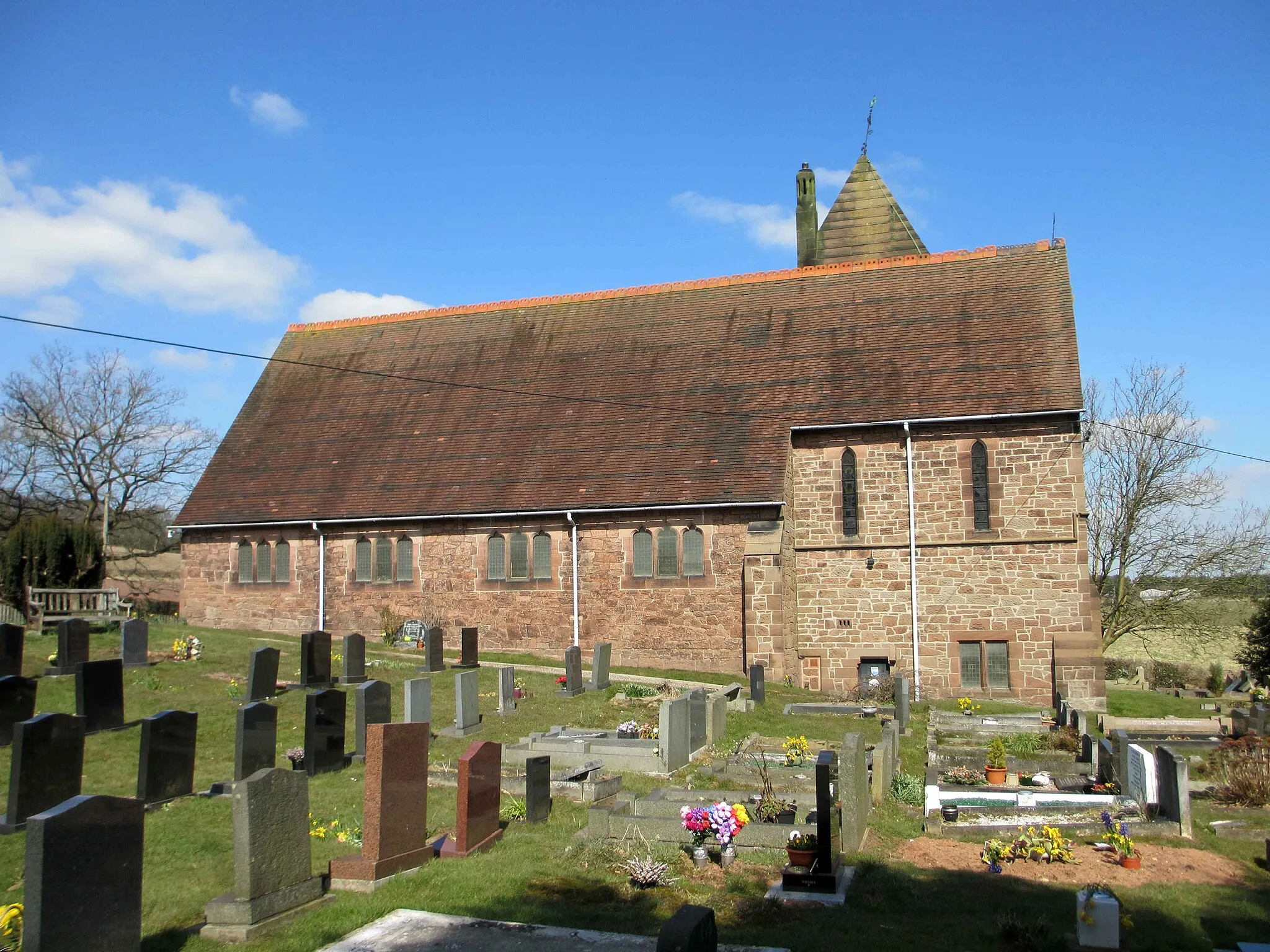 Photo showing: Photograph of St John's Church, Cotebrook