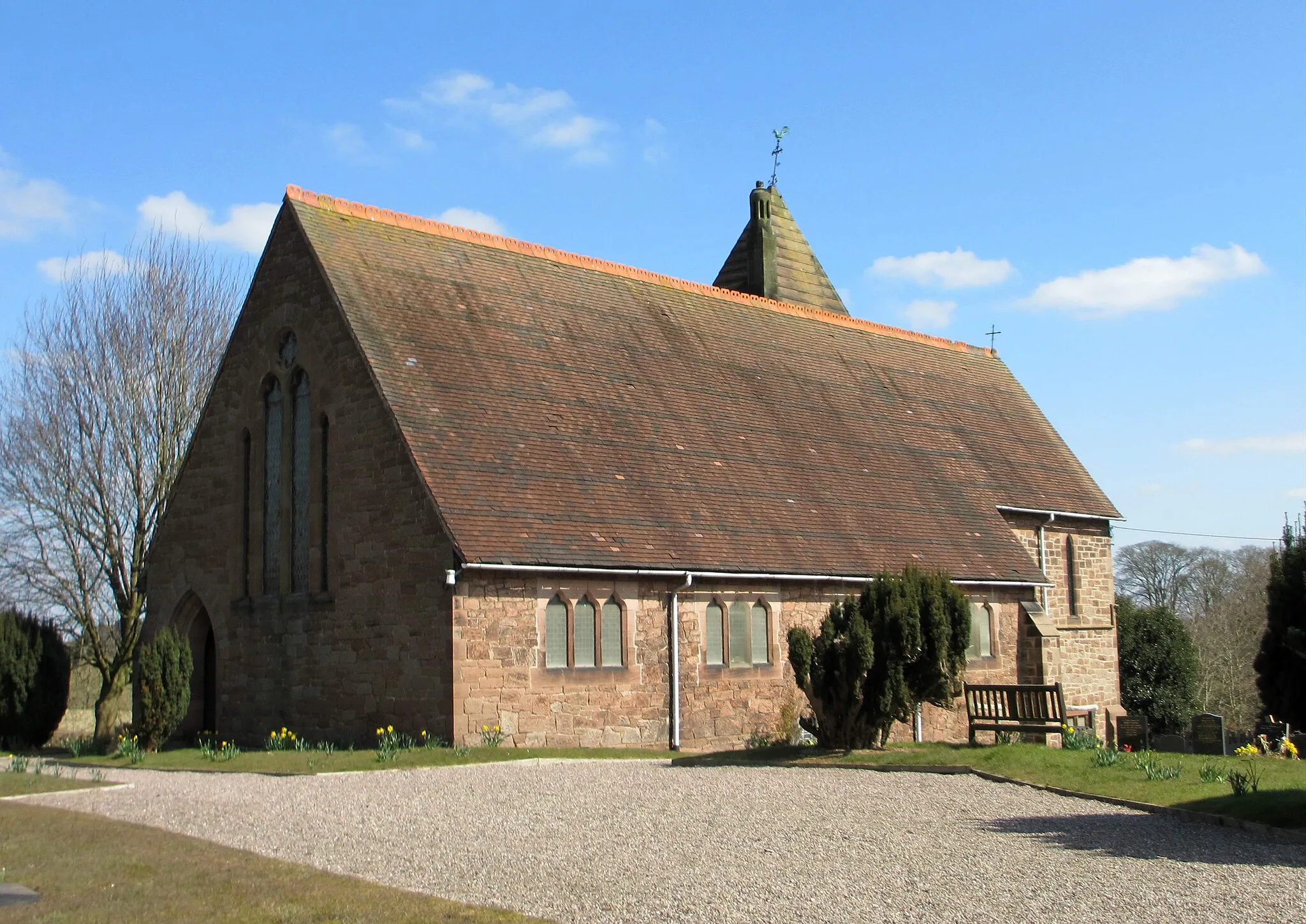 Photo showing: Photograph of St John's Church, Cotebrook