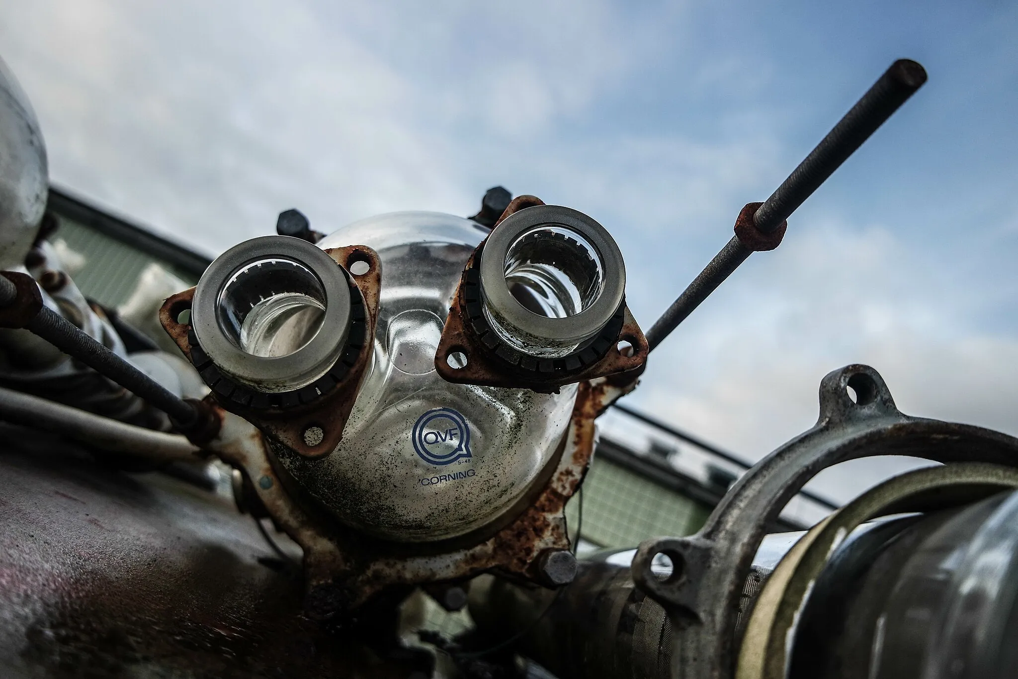 Photo showing: Abandoned chemical engineering equipment, Penketh