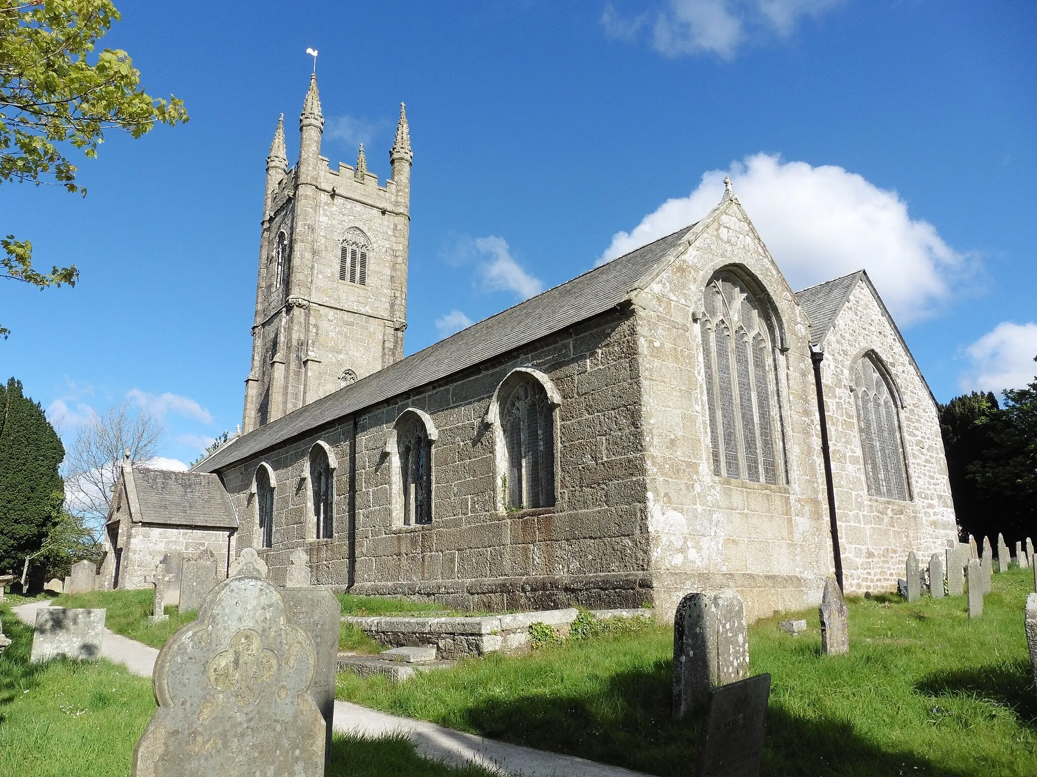 Photo showing: Lanlivery, St Brevita's church