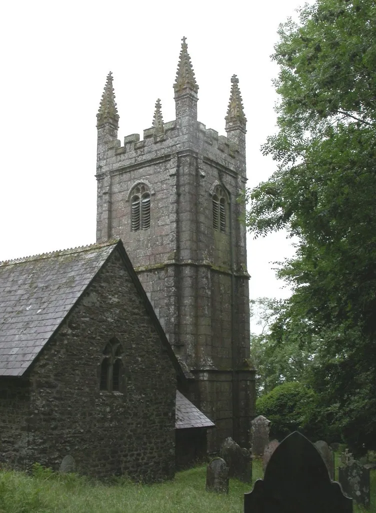 Photo showing: Sampford Spiney, church tower