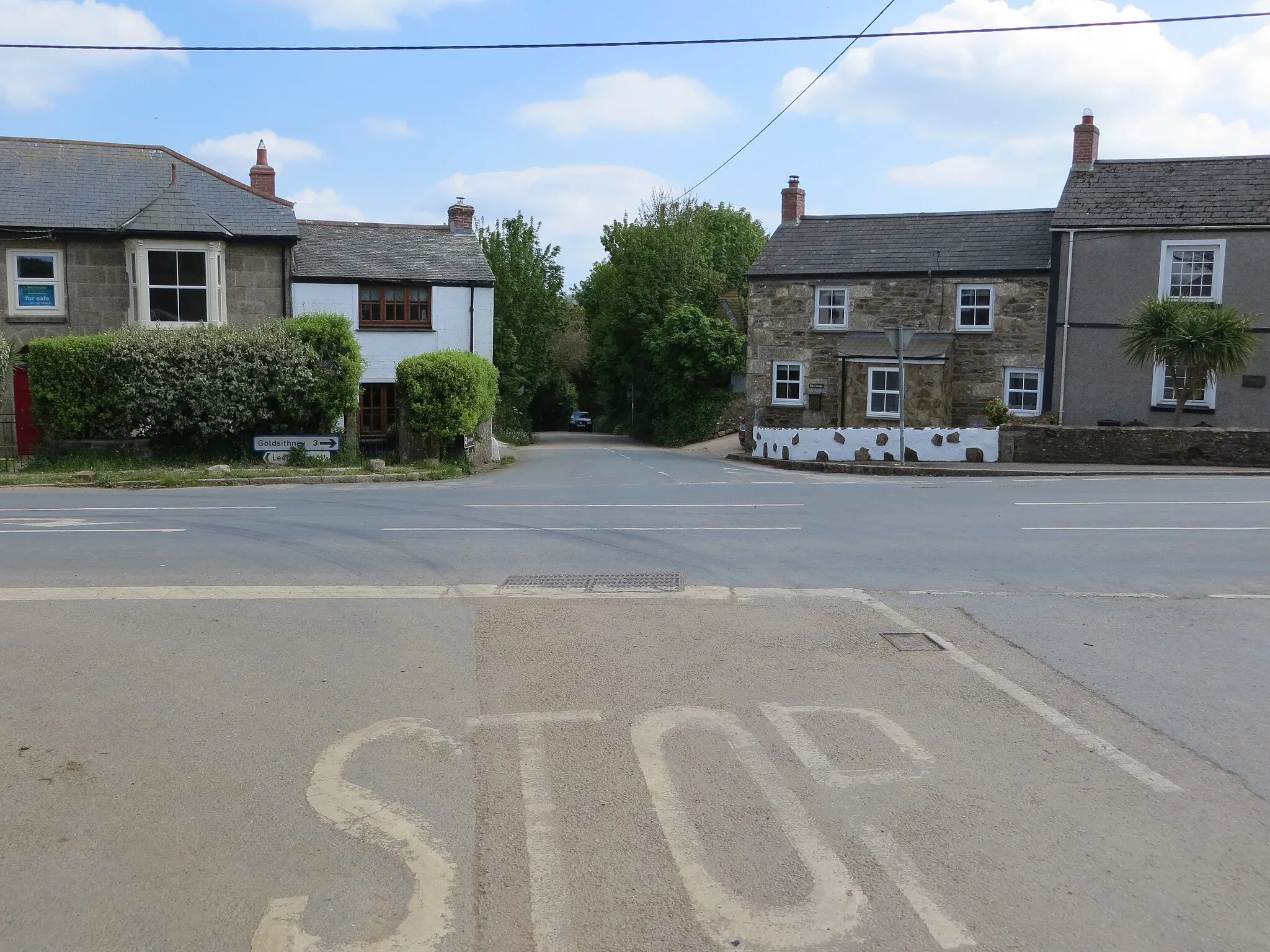 Photo showing: Crossroad in Townshend