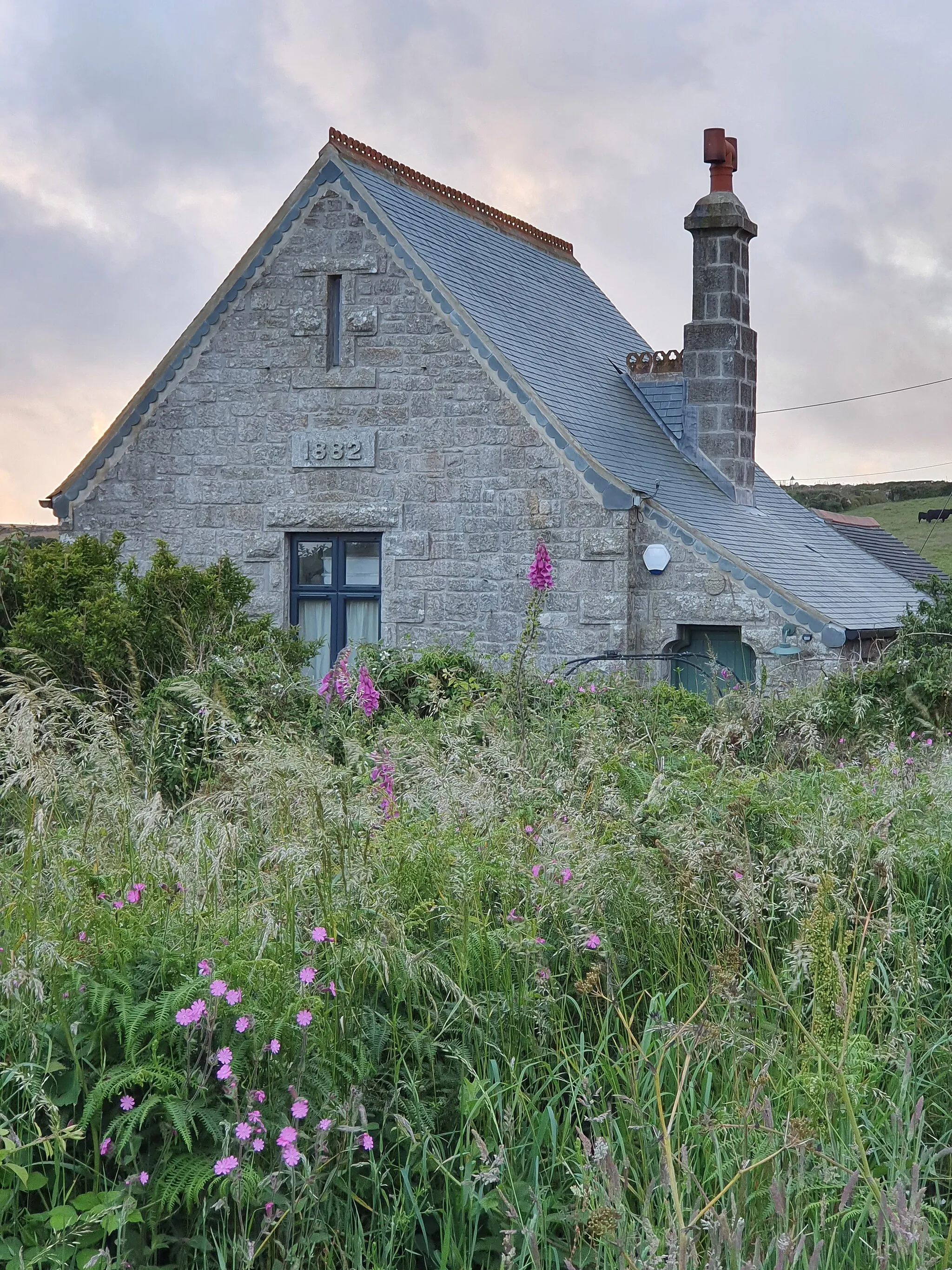 Photo showing: 1882 cottage at Bosullow, Madron, Cornwall