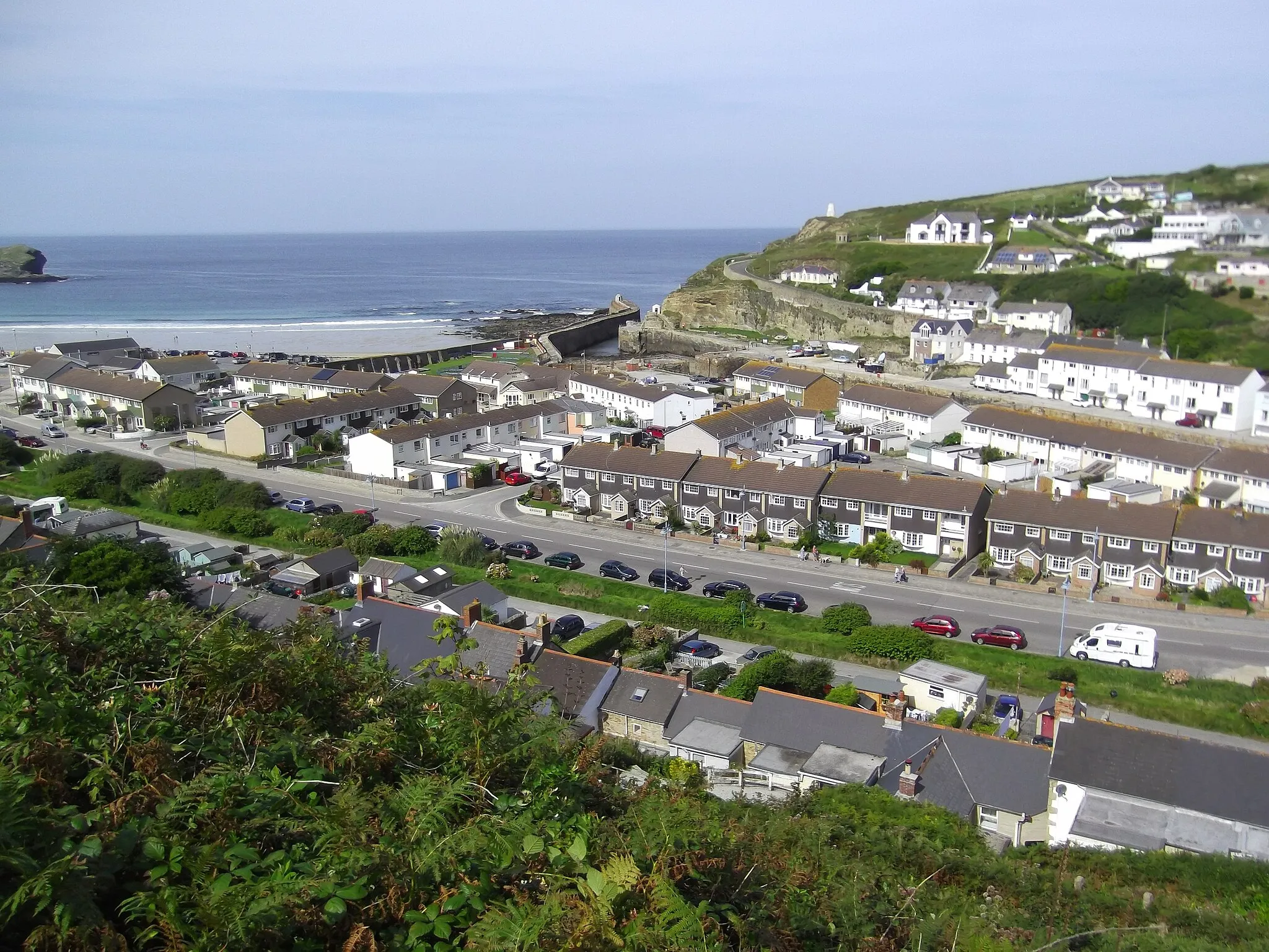 Photo showing: View over Portreath, Cornwall England