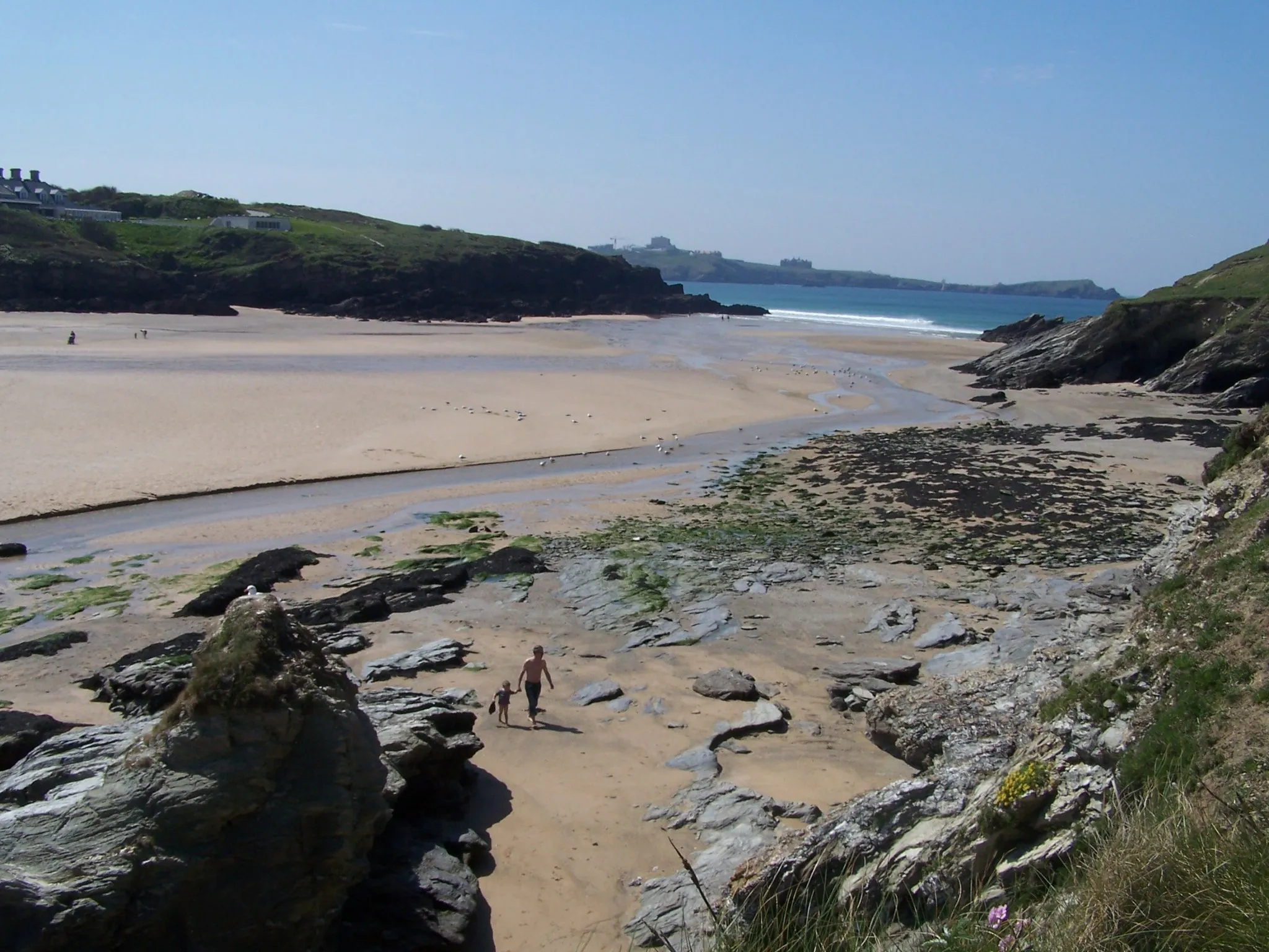 Photo showing: Photo of Porth Beach, Newquay