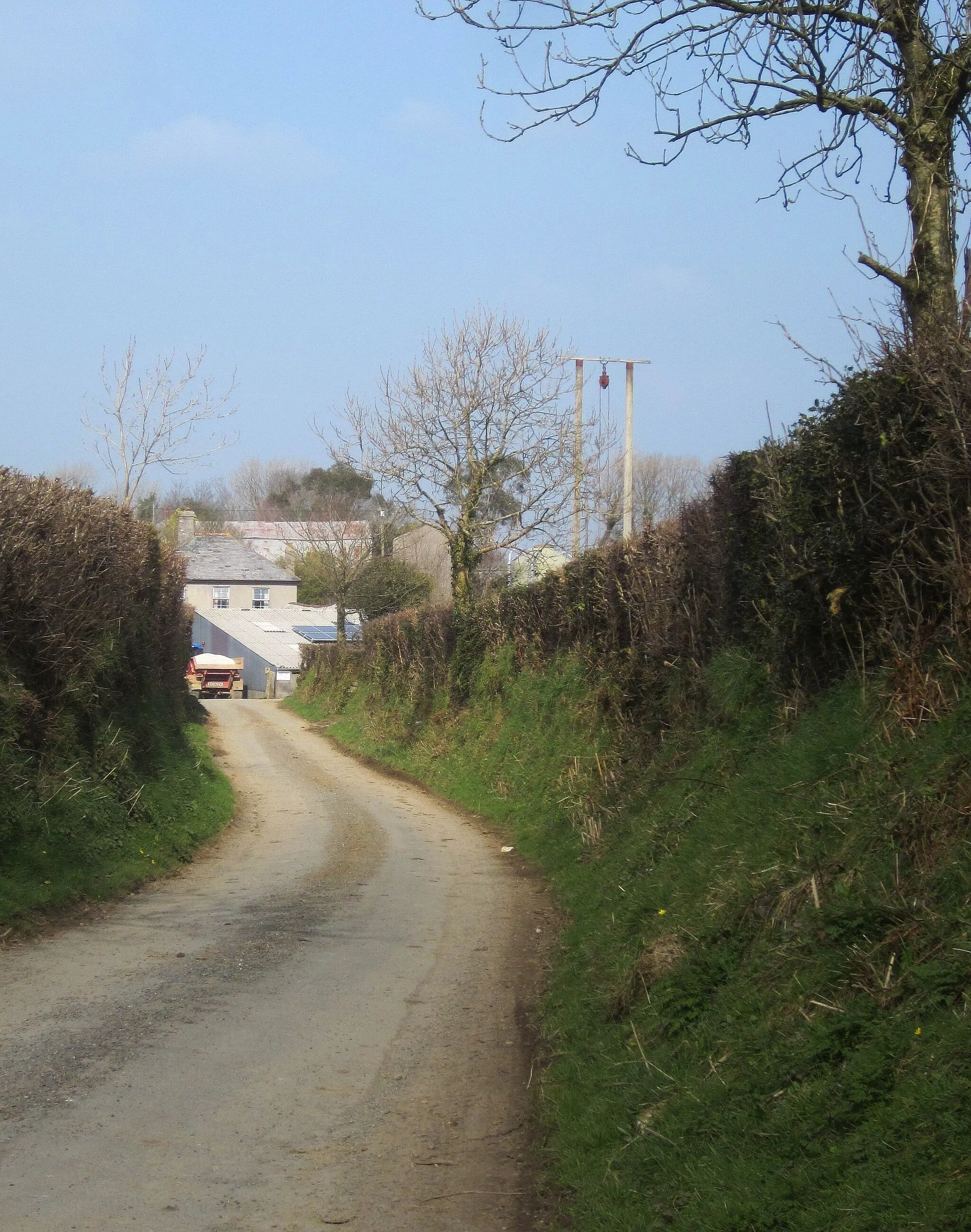 Photo showing: Lane to Downinney