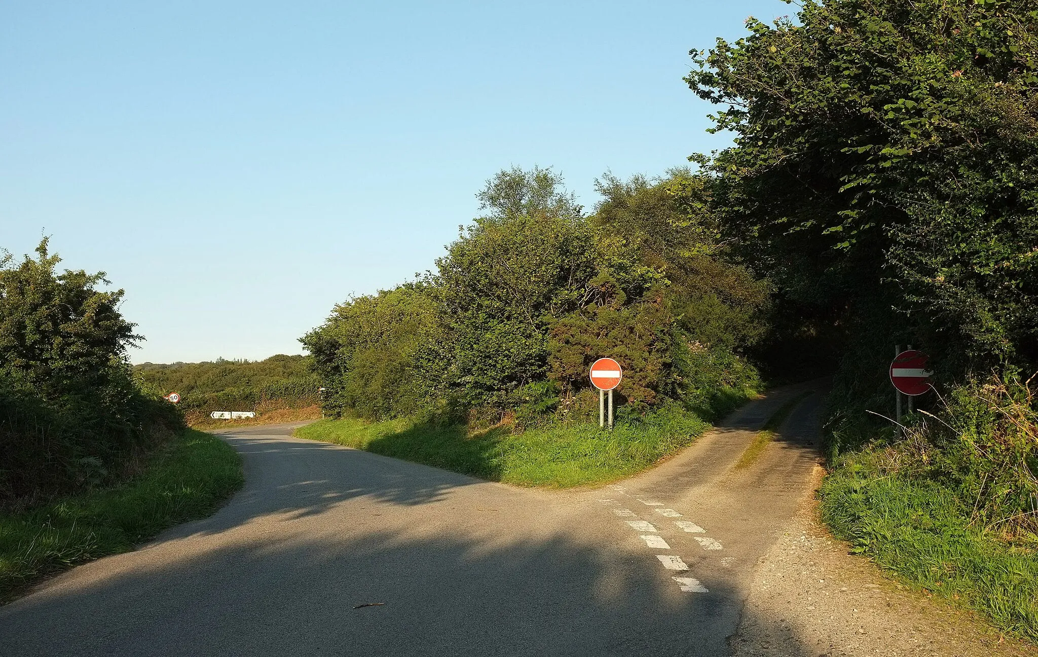 Photo showing: Approaching Lostwithiel Road