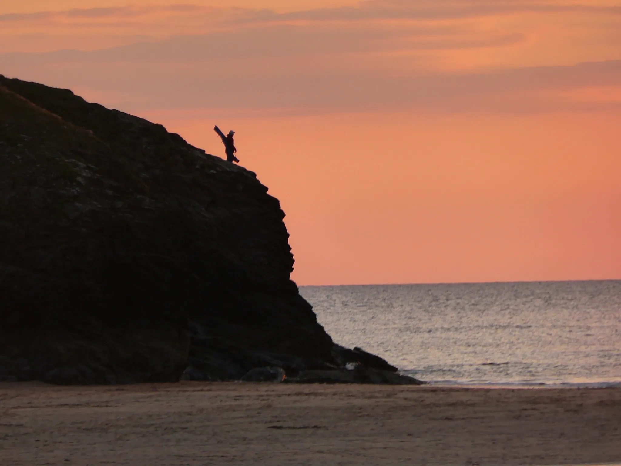 Photo showing: Fisherman at sunset