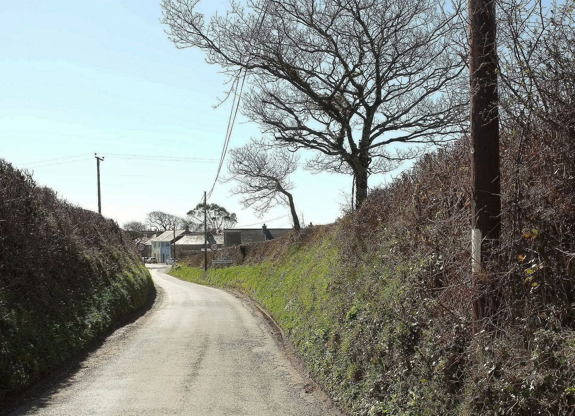 Photo showing: Approaching Pengover Green