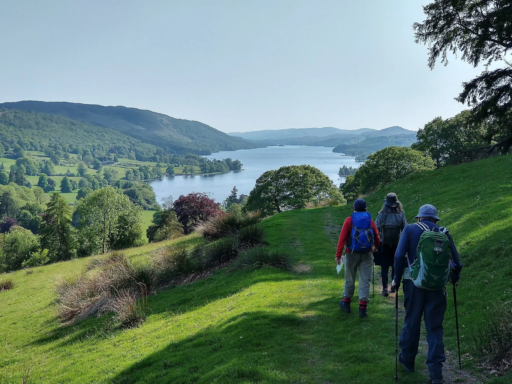 Photo showing: Coniston Water, from the north-east on the footpath from Tarn Hows, near Fell End.