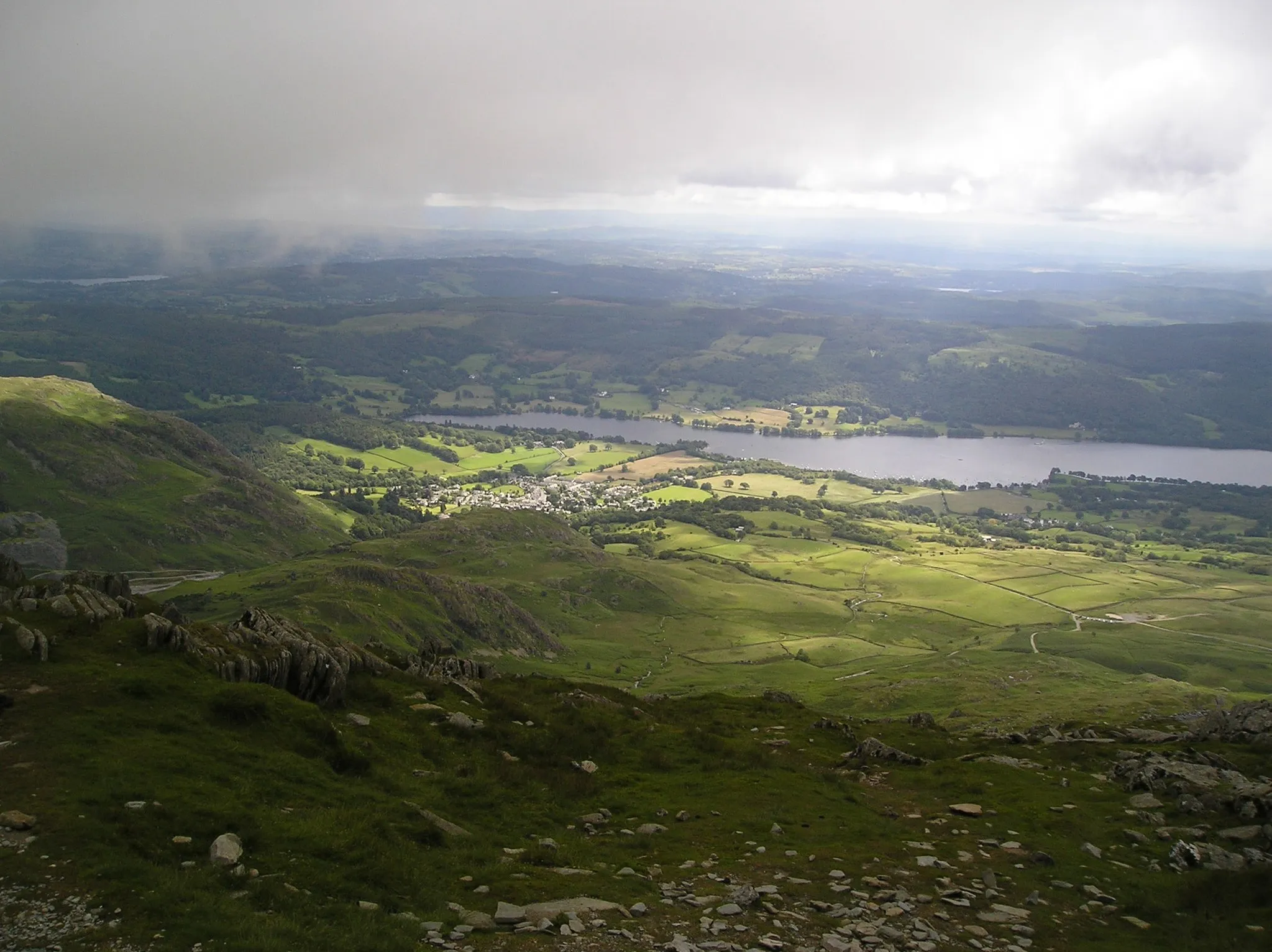 Photo showing: Coniston Village from the Old Man