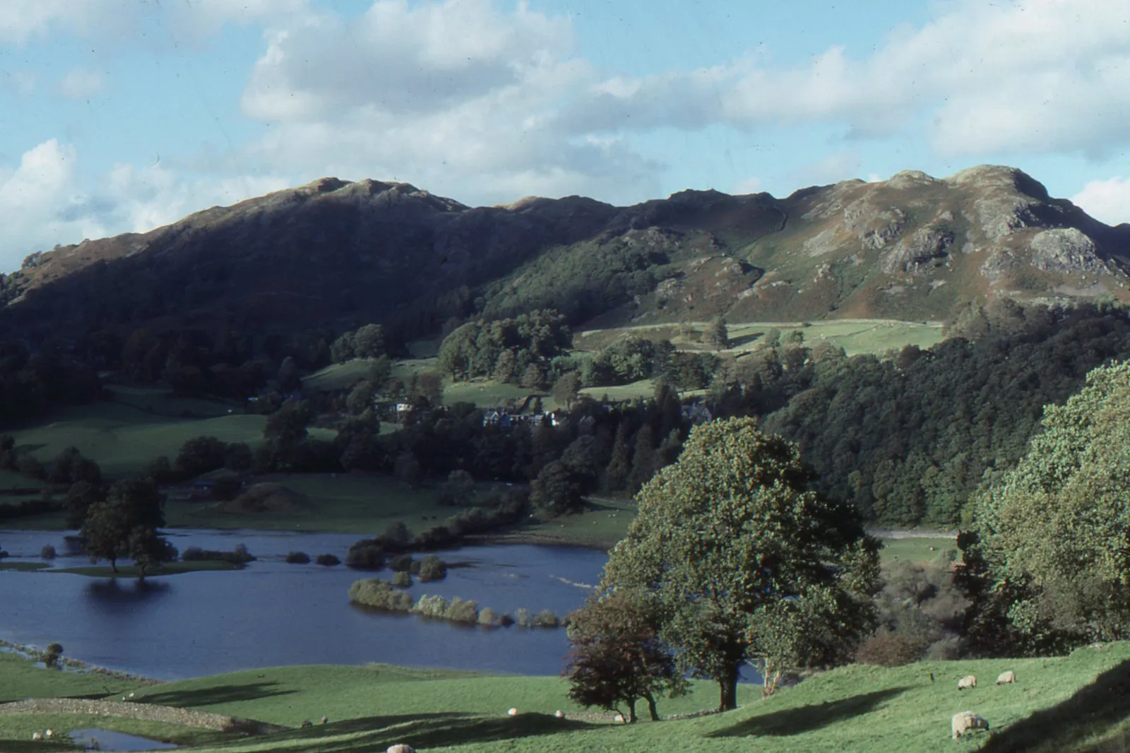 Photo showing: Loughrigg Fell from Skelwith Fold